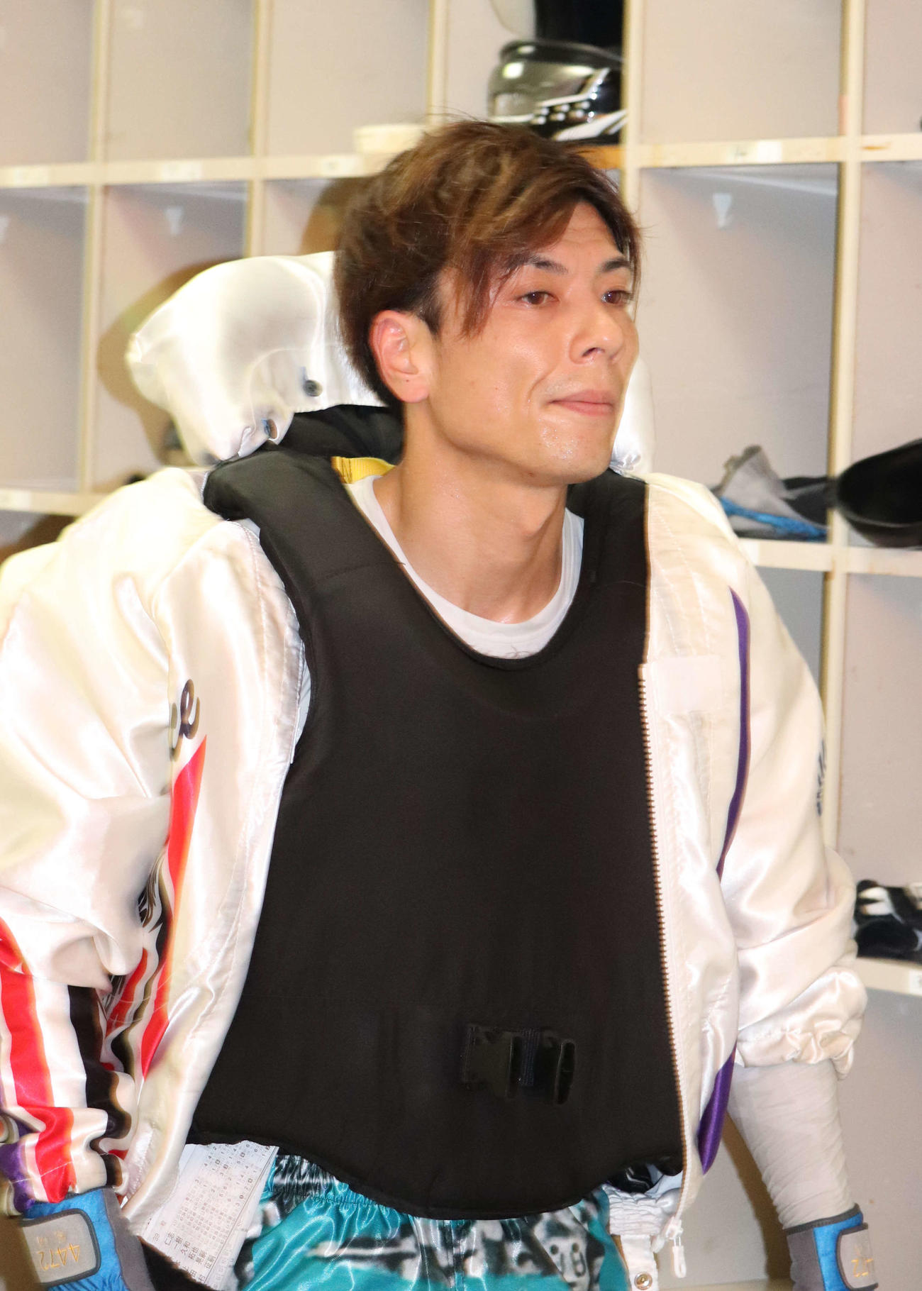 優出一番乗りを決めた尾嶋一広（撮影・神田成史）