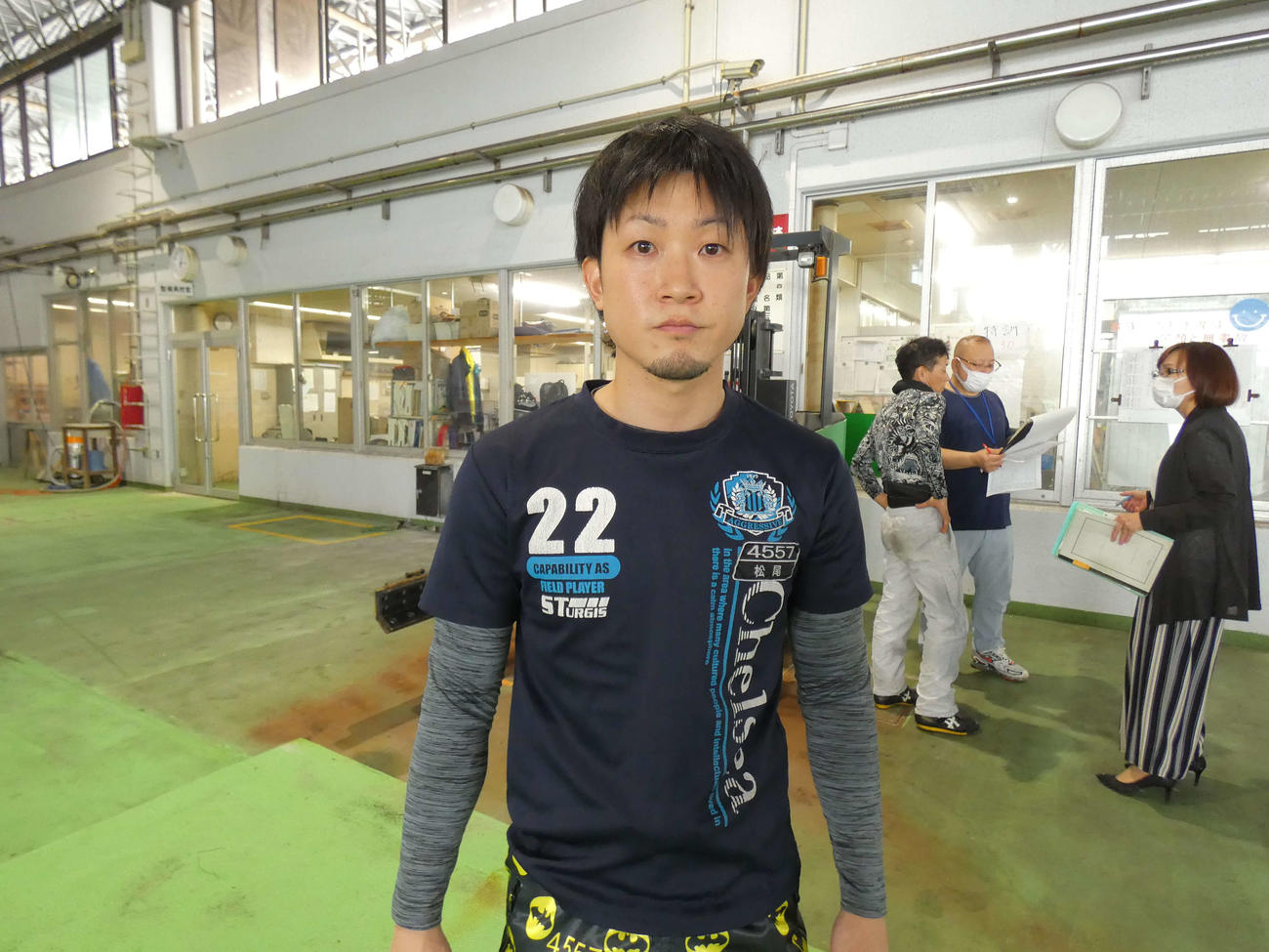 エース級55号機を駆る松尾光広は初日1、3着とした（撮影・前原一樹）