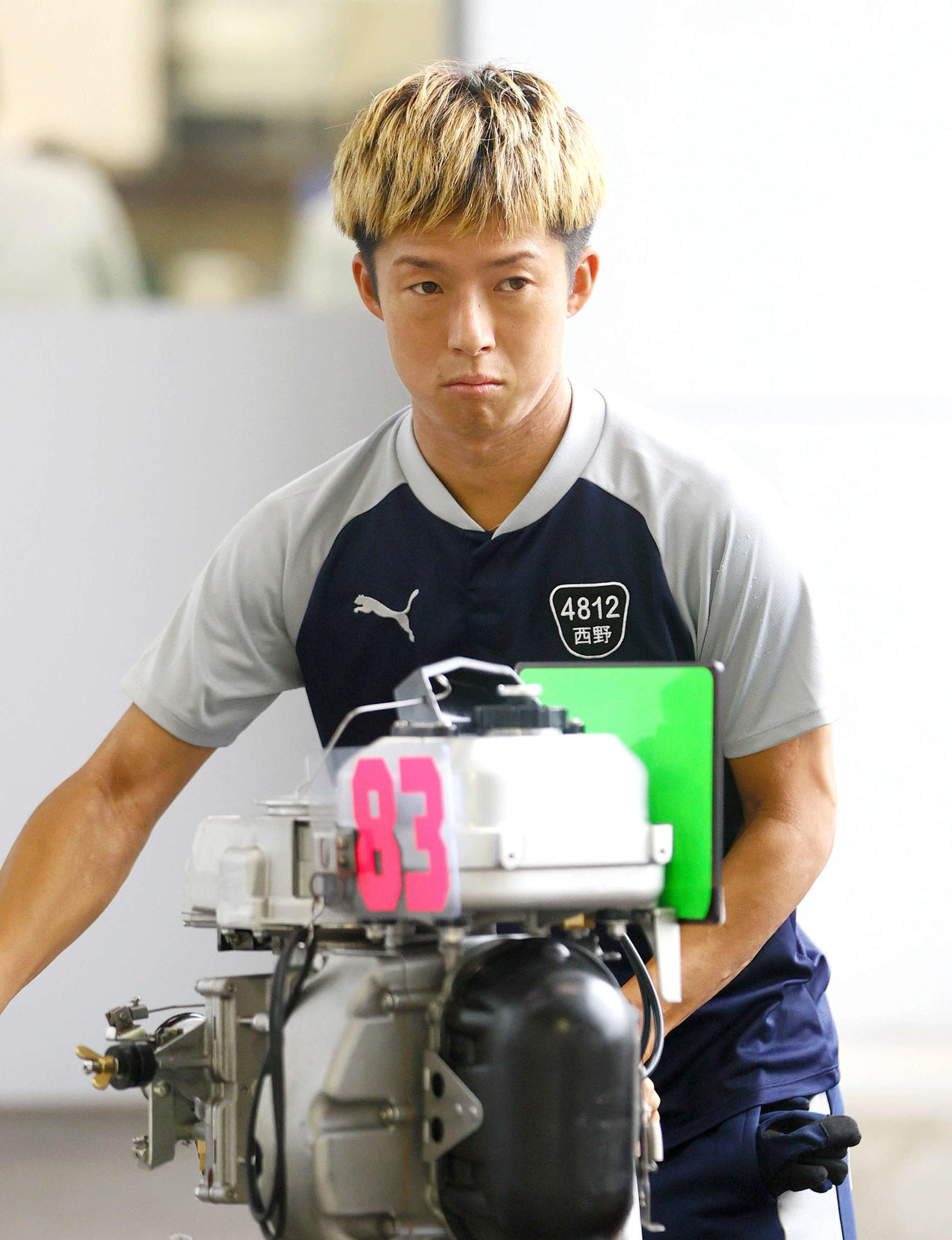 西野雄貴が同期・倉持莉々の結婚を祝福した（23年9月2日撮影）