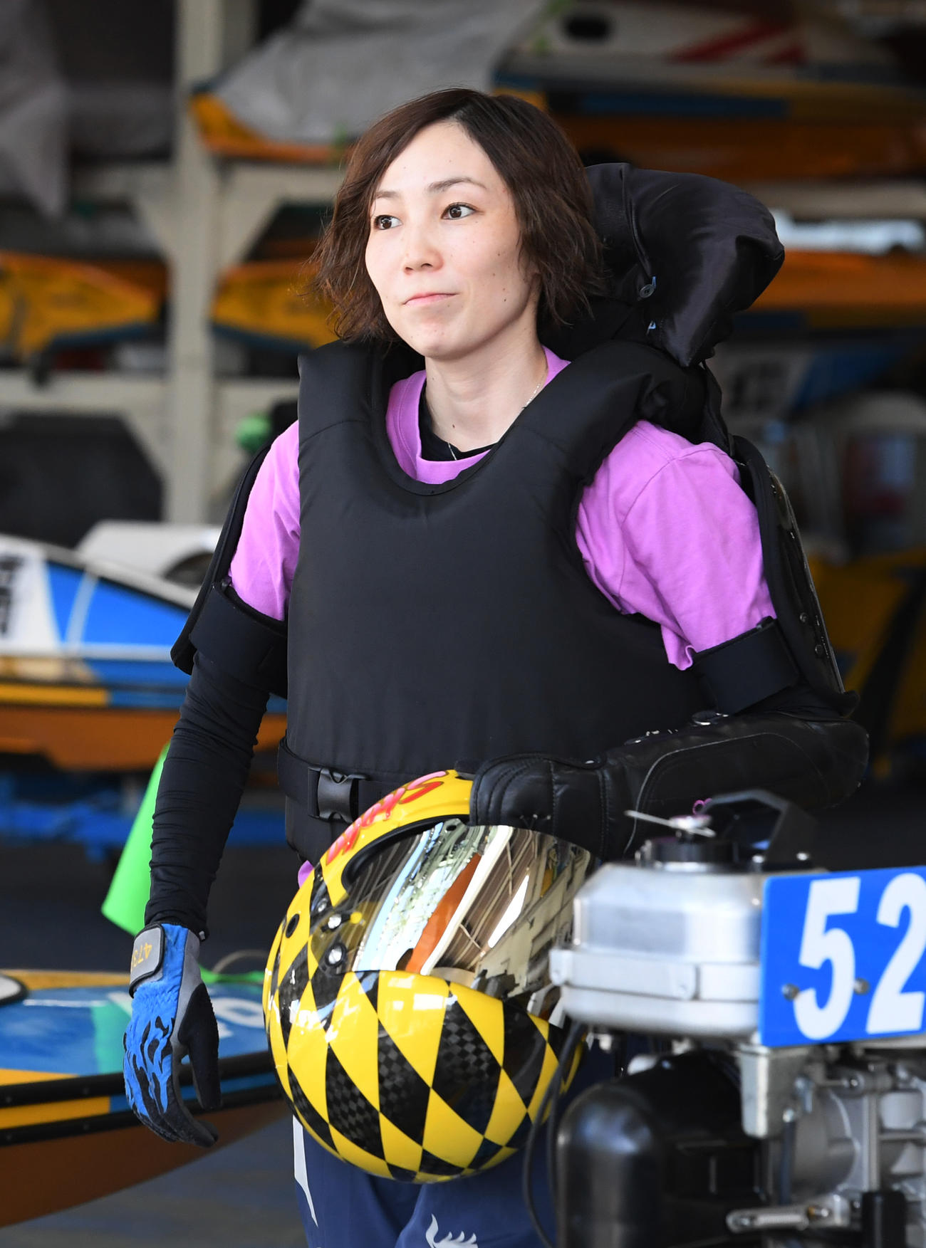 練習に向かう清埜翔子（撮影・柴田隆二）