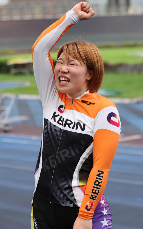 2023年10月4日、F2トーナメントAでデビュー初Vを達成した地元の刈込奈那（撮影・野上伸悟）