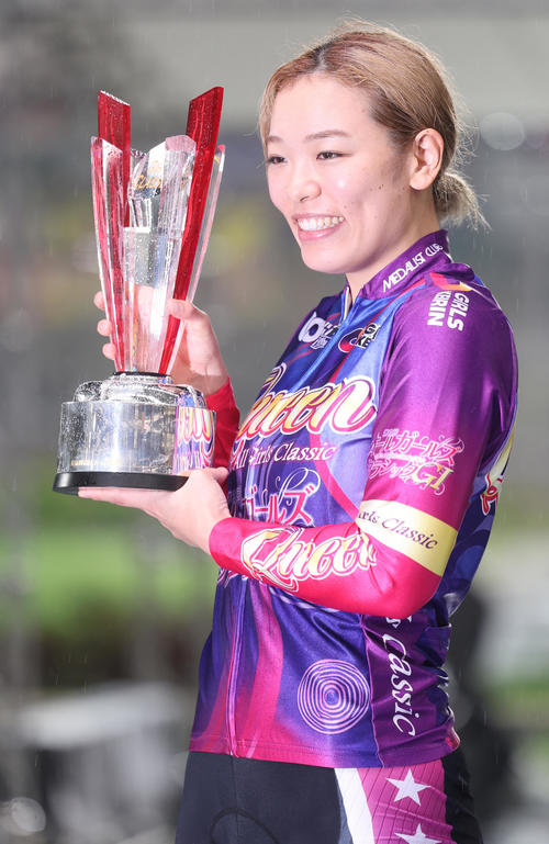 2023年10月4日、オールガールズクラシックを制した佐藤水菜（撮影・野上伸悟）