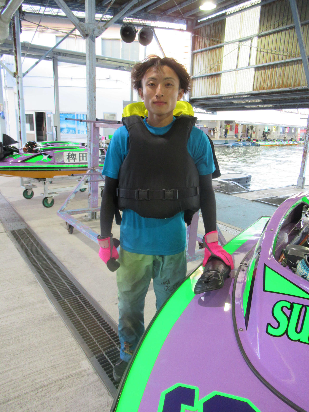 1、3着発進した豊田健士郎（撮影・奈島宏樹）