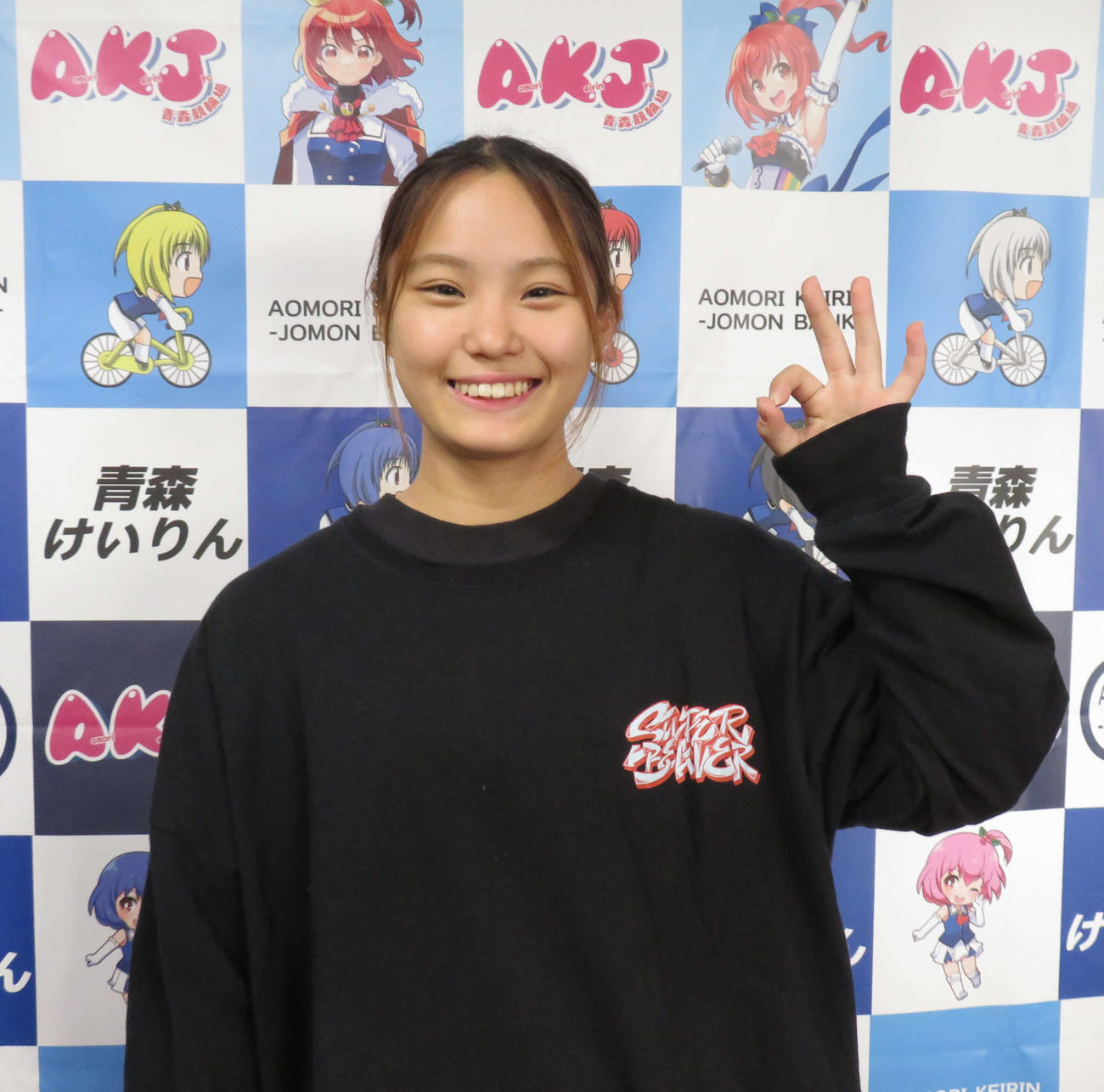 ミッドナイト明けから中0日でも元気いっぱいの神戸暖稀羽（撮影・栗田文人）