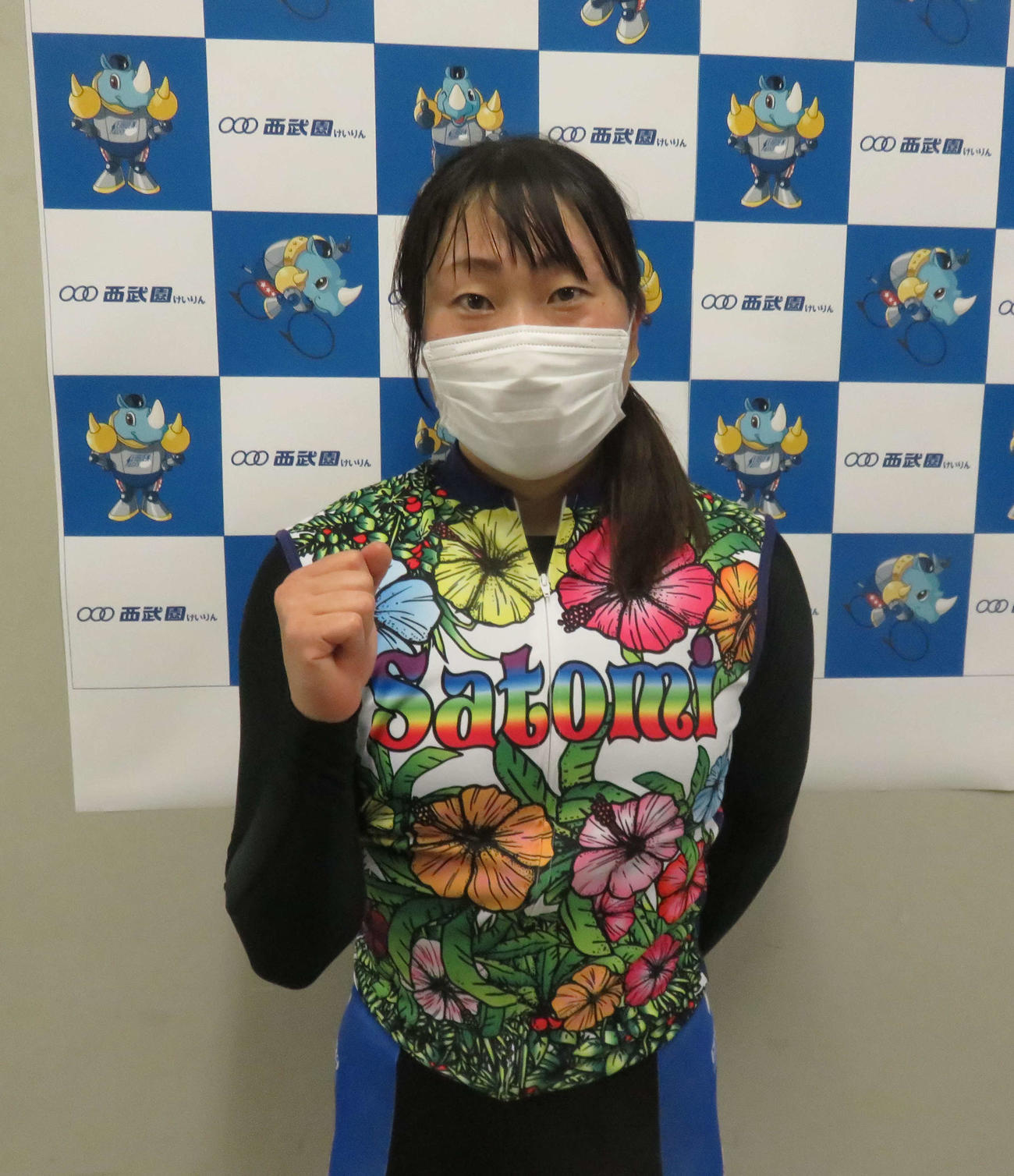 今年6度目の優勝を狙う荒牧聖未（撮影・野島成浩）