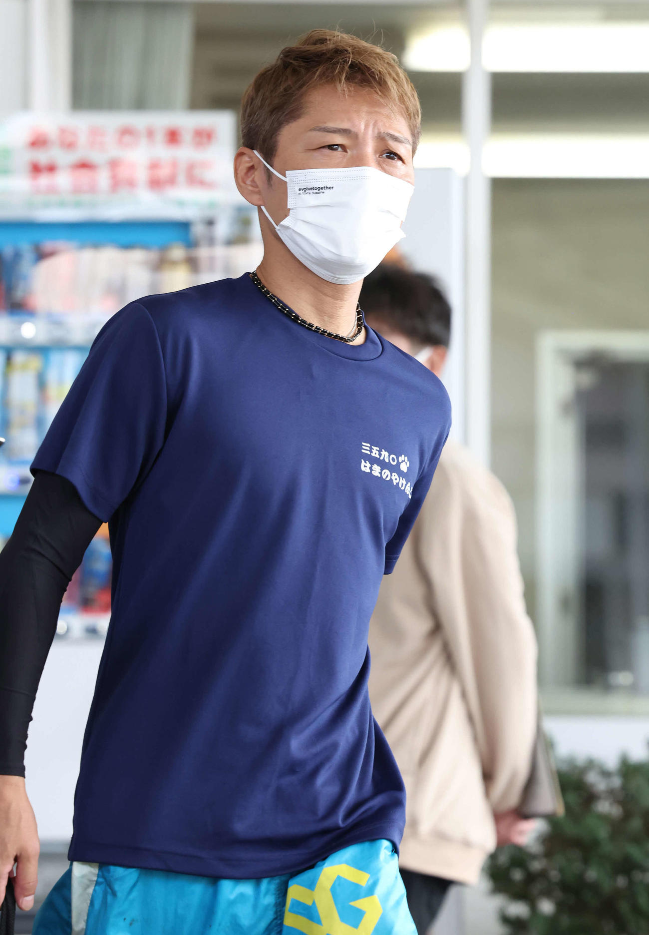 試走を終えた浜野谷憲吾（撮影・丹羽敏通）