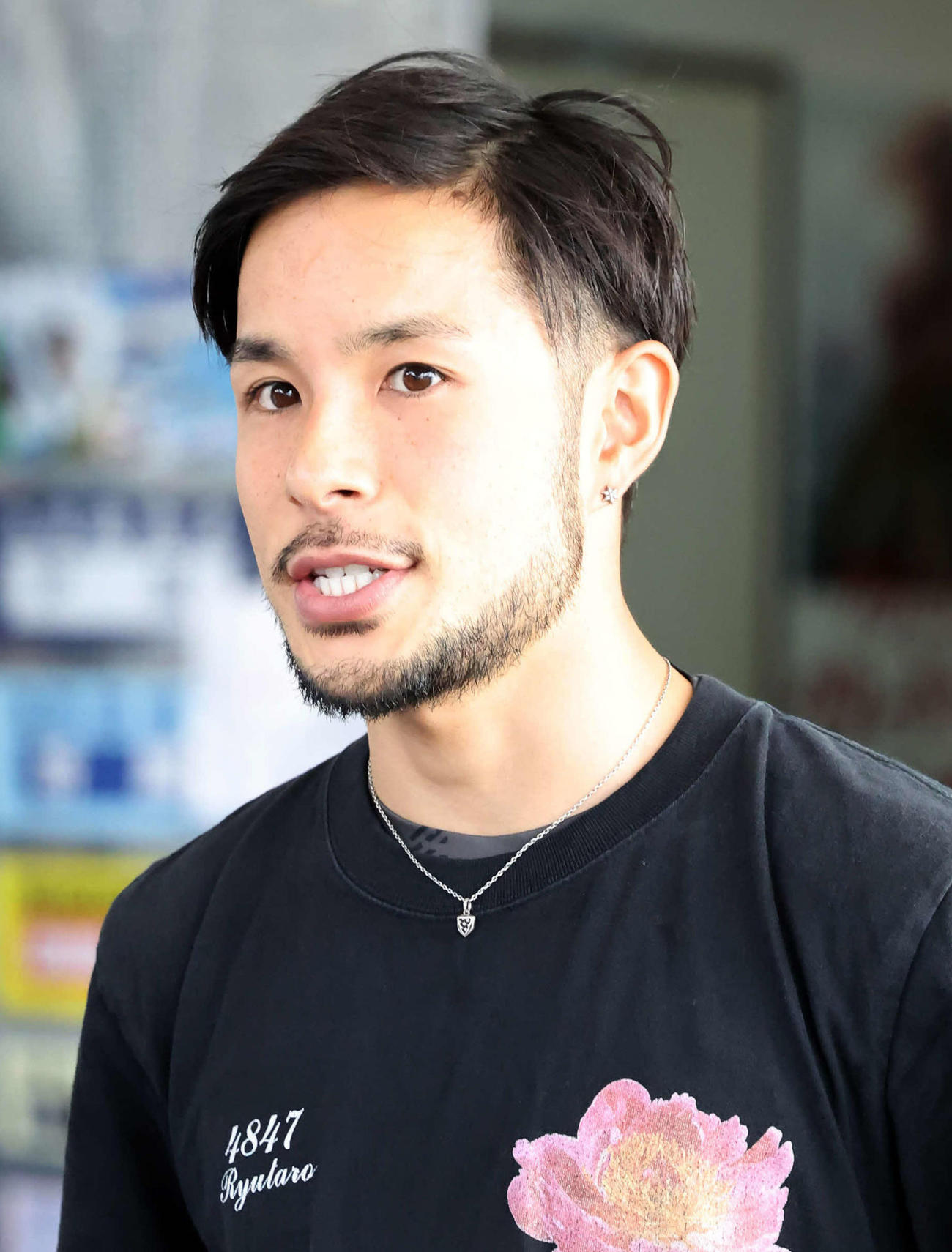 地元で奮起を期す佐藤隆太郎（撮影・丹羽敏通）