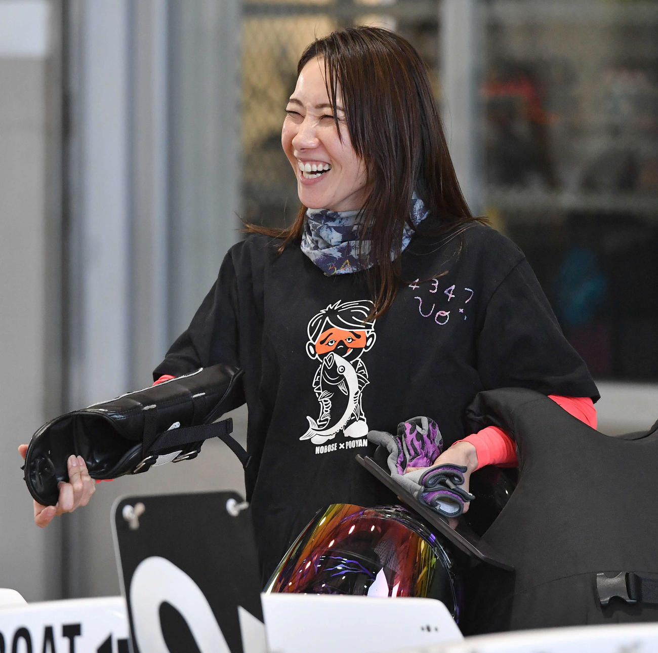徳山ヴィーナスシリーズ第14戦前検　4347魚谷香織（撮影・岩下翔太）