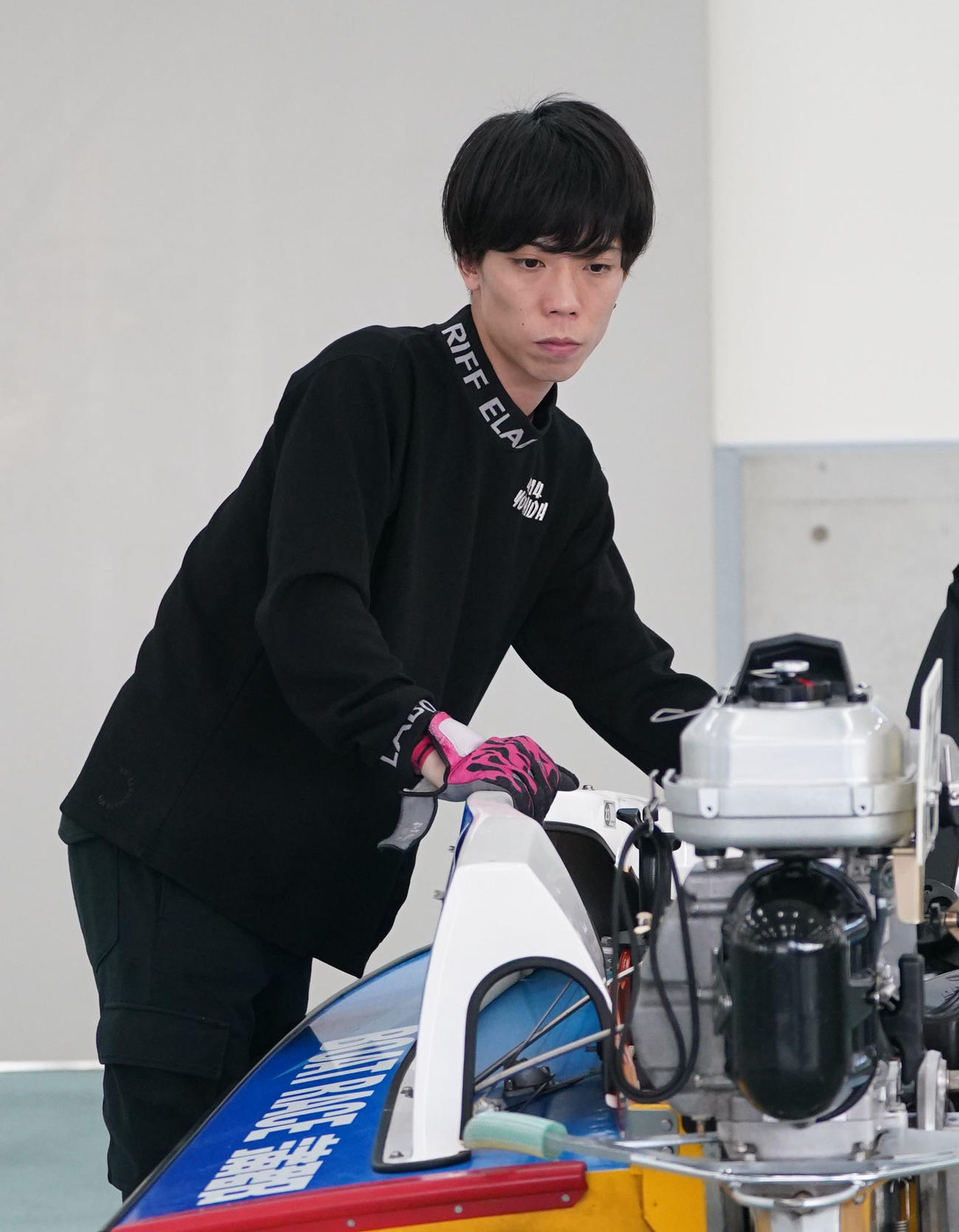 SG第70回ボートレースダービー「第4日」　吉田裕平（4914）（撮影・森本幸一）＝2023年10月27日、ボートレース蒲郡