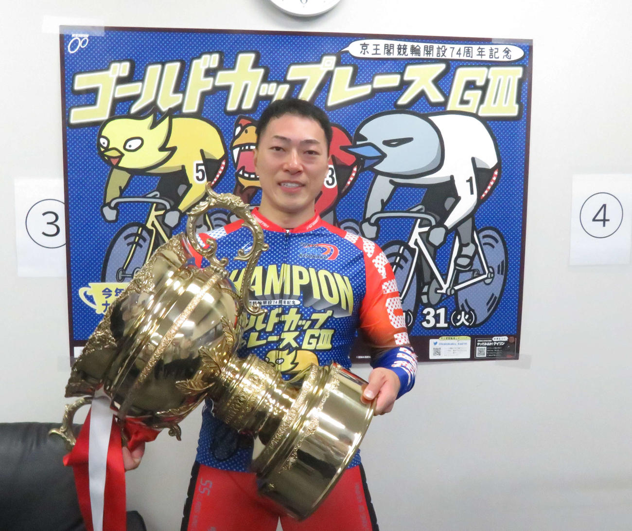 絶好の展開を生かして通算12回目のG3優勝を決めた新田祐大