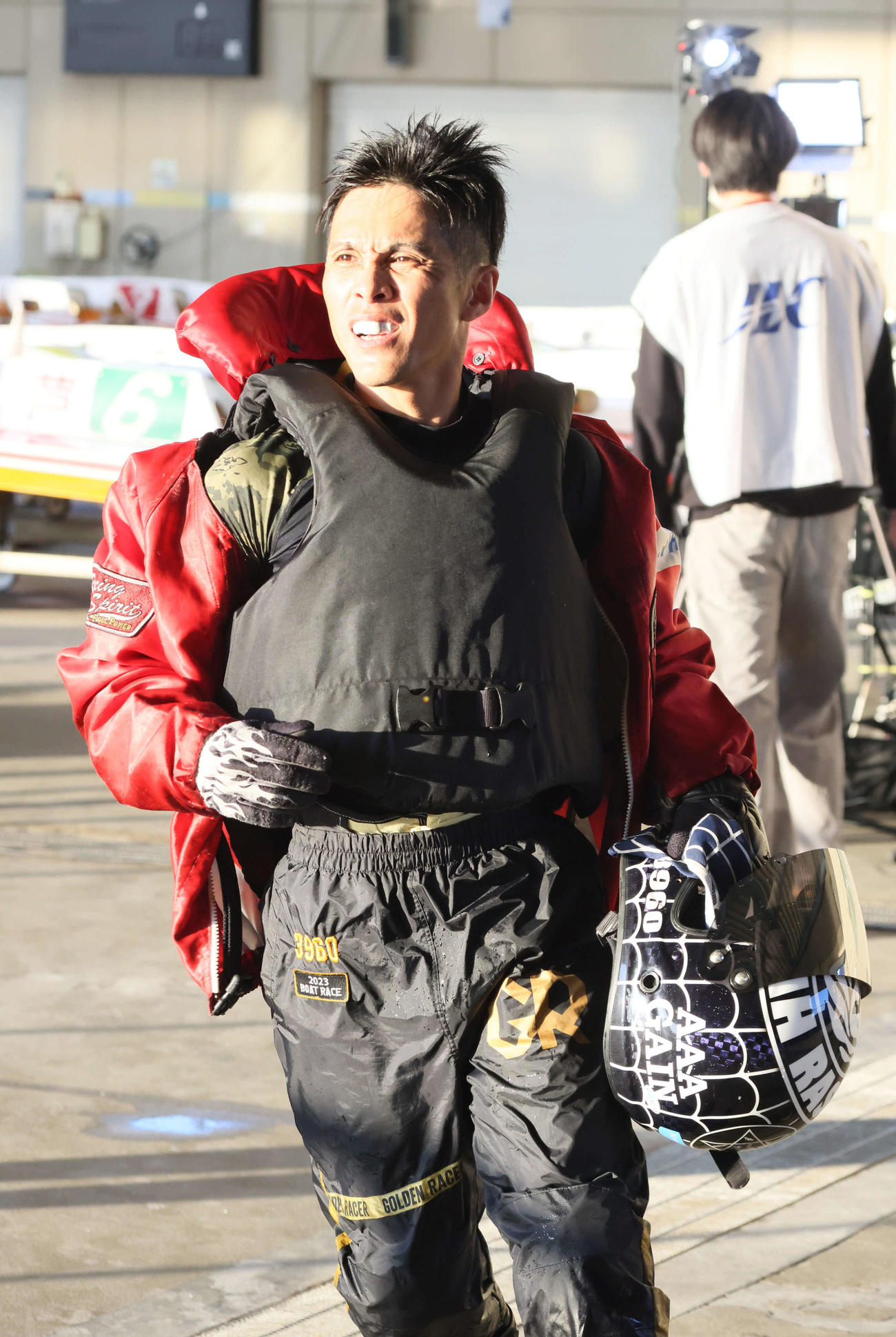 G1徳山クラウン争奪戦2日目　12Rすなっちドリーム　1着3番菊地孝平（撮影・加藤孝規）