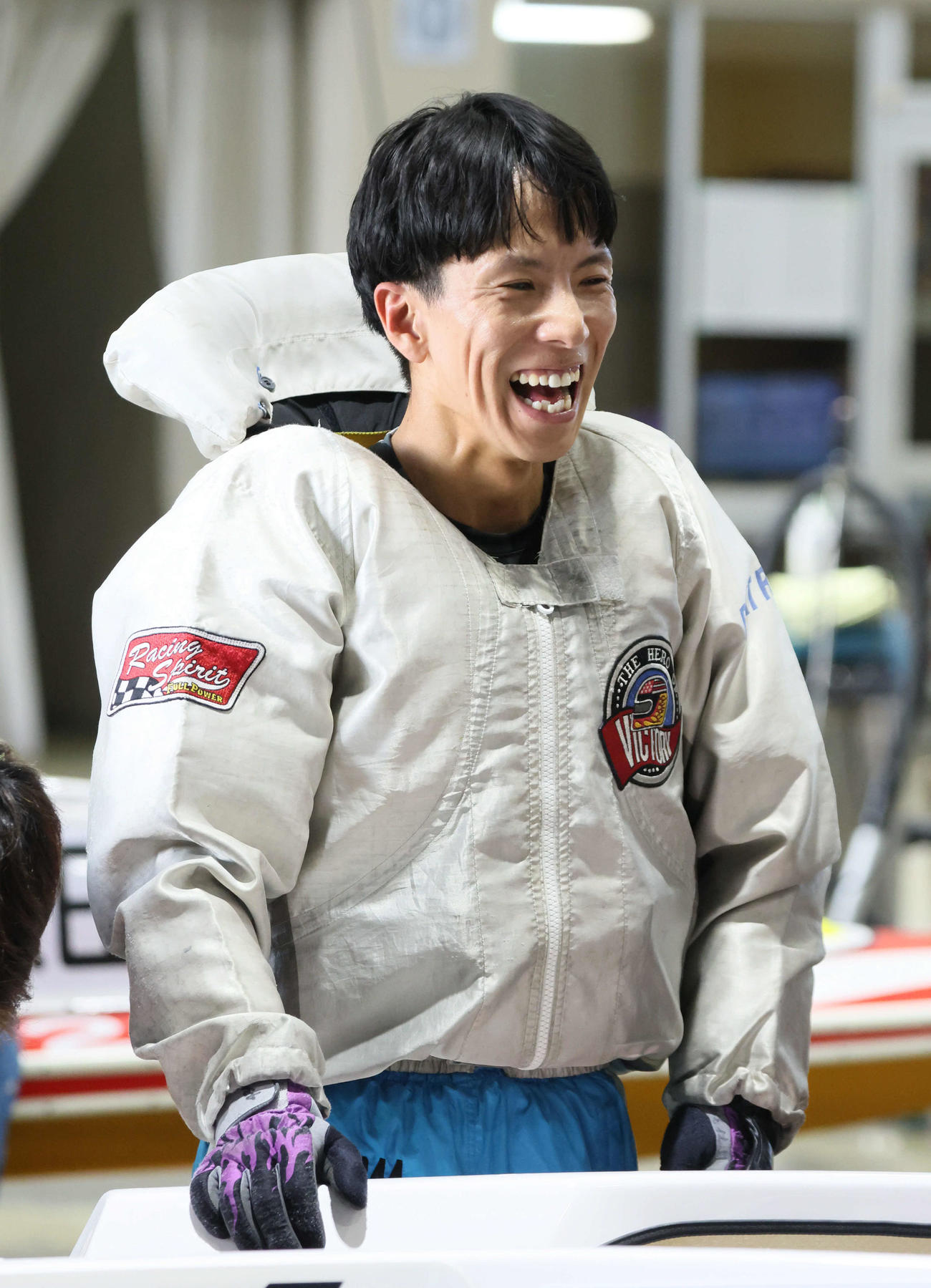 G1徳山クラウン争奪戦3日目　9R、1着1番新田雄史4344（撮影・加藤孝規）