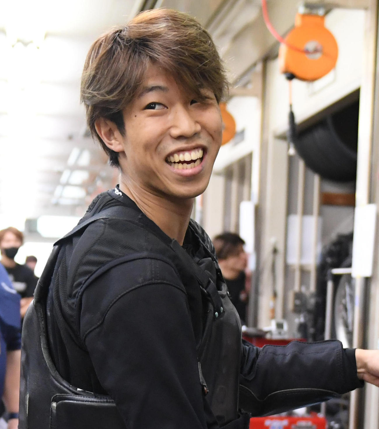 優勝戦進出に笑顔の長田稚也