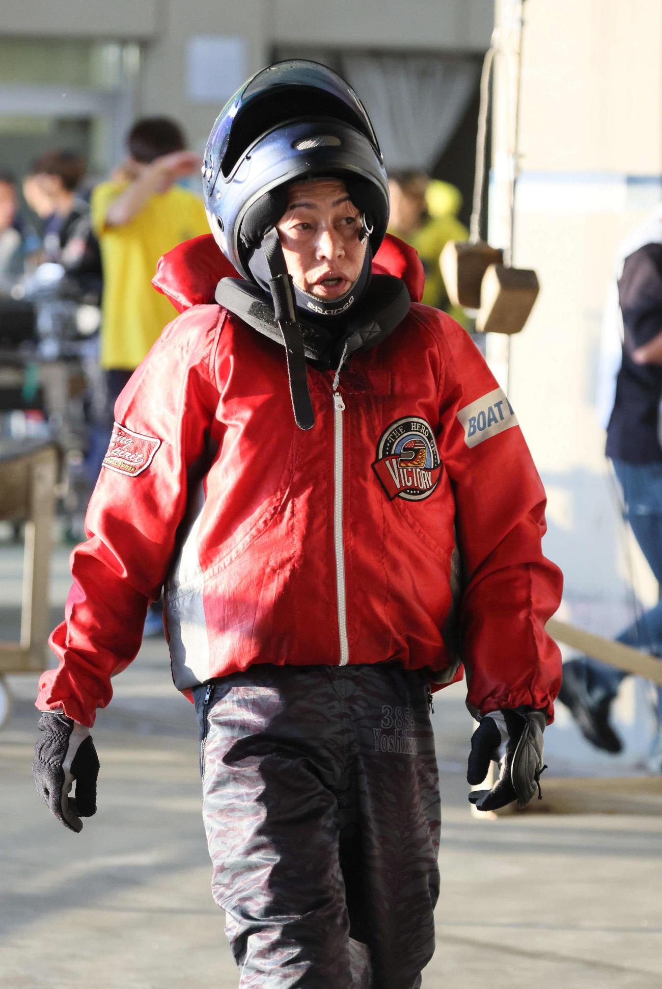 G1徳山クラウン争奪戦4日目　12R、2着3番吉川元浩3854（撮影・加藤孝規）