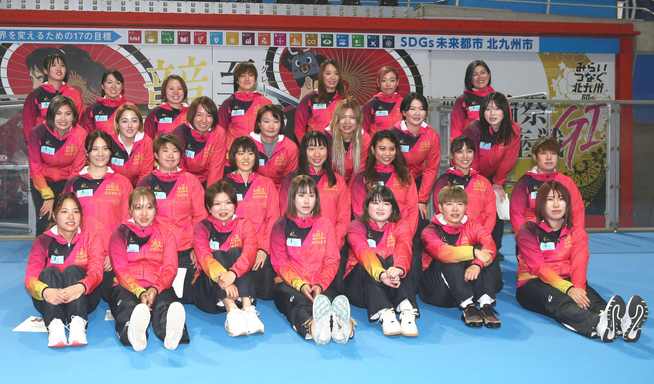 第1回G1競輪祭女子王座戦に出場する選手たち（撮影・冨田成美）