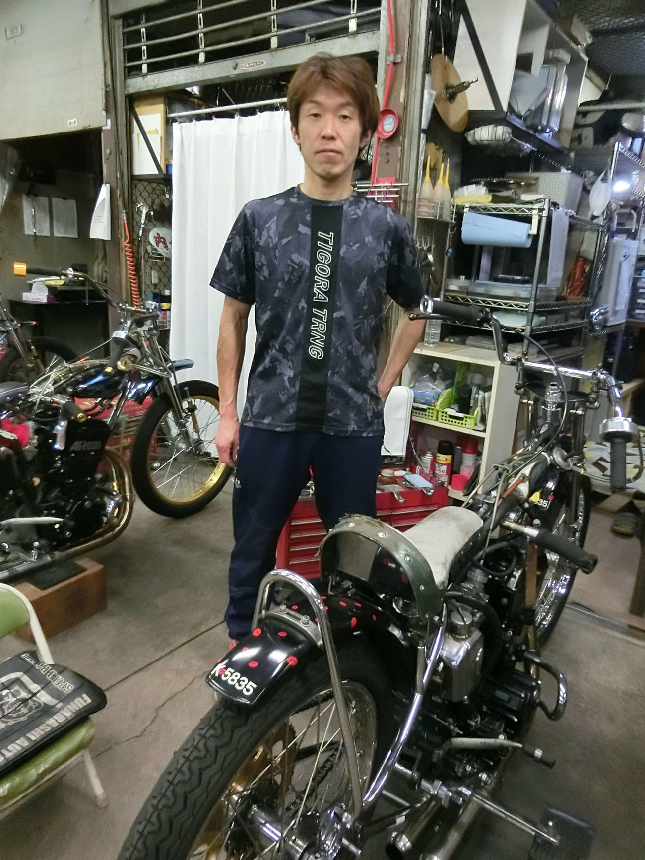 押田和也のマシンは逃げる展開に合っている（撮影・海老原実）