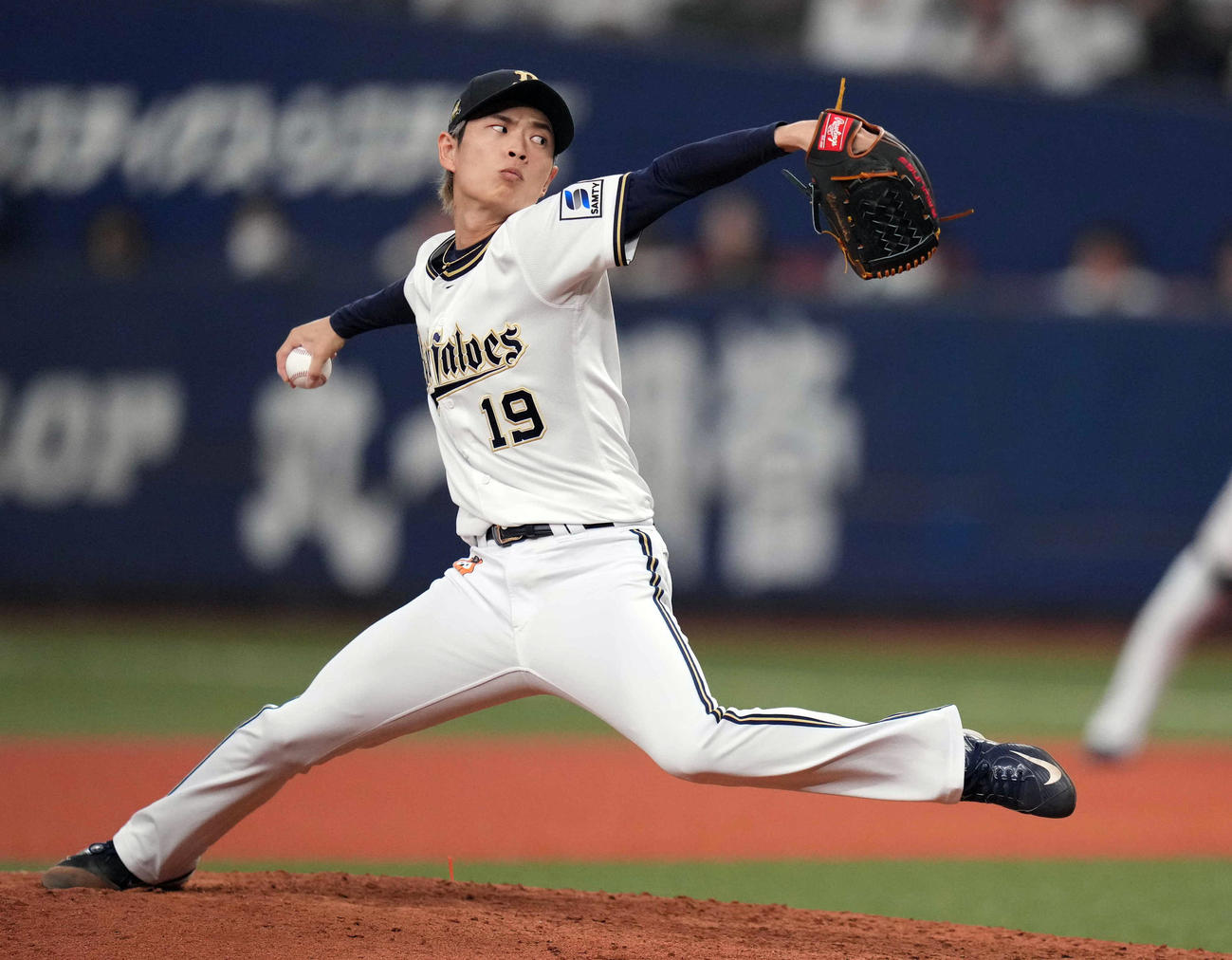 オリックス山岡泰輔（2023年10月19日撮影）