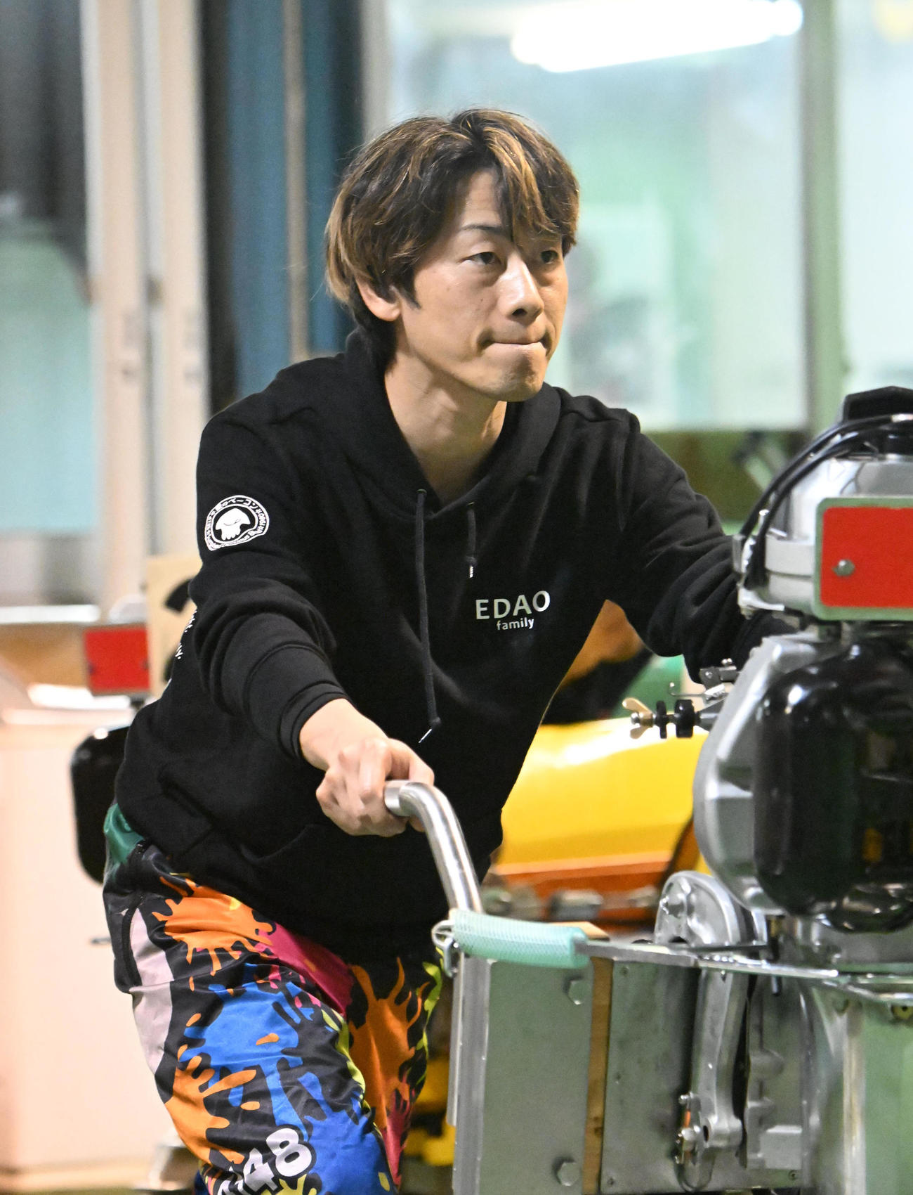 準優進出を決めた枝尾賢（撮影・和賀正仁）