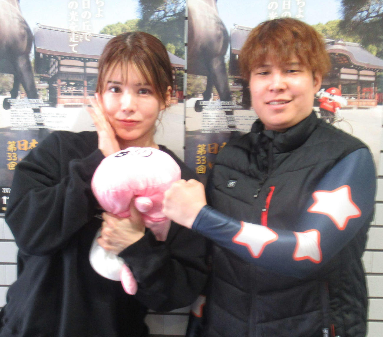 柳原真緒（右）との完全V争いに燃える日野未来