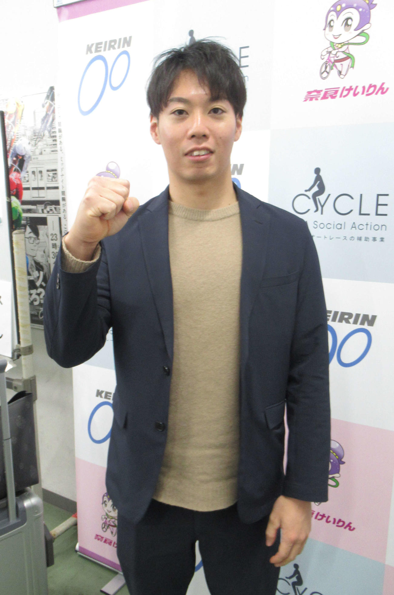 青野将大が先行1車の利で押し切る（撮影・山田敏明）