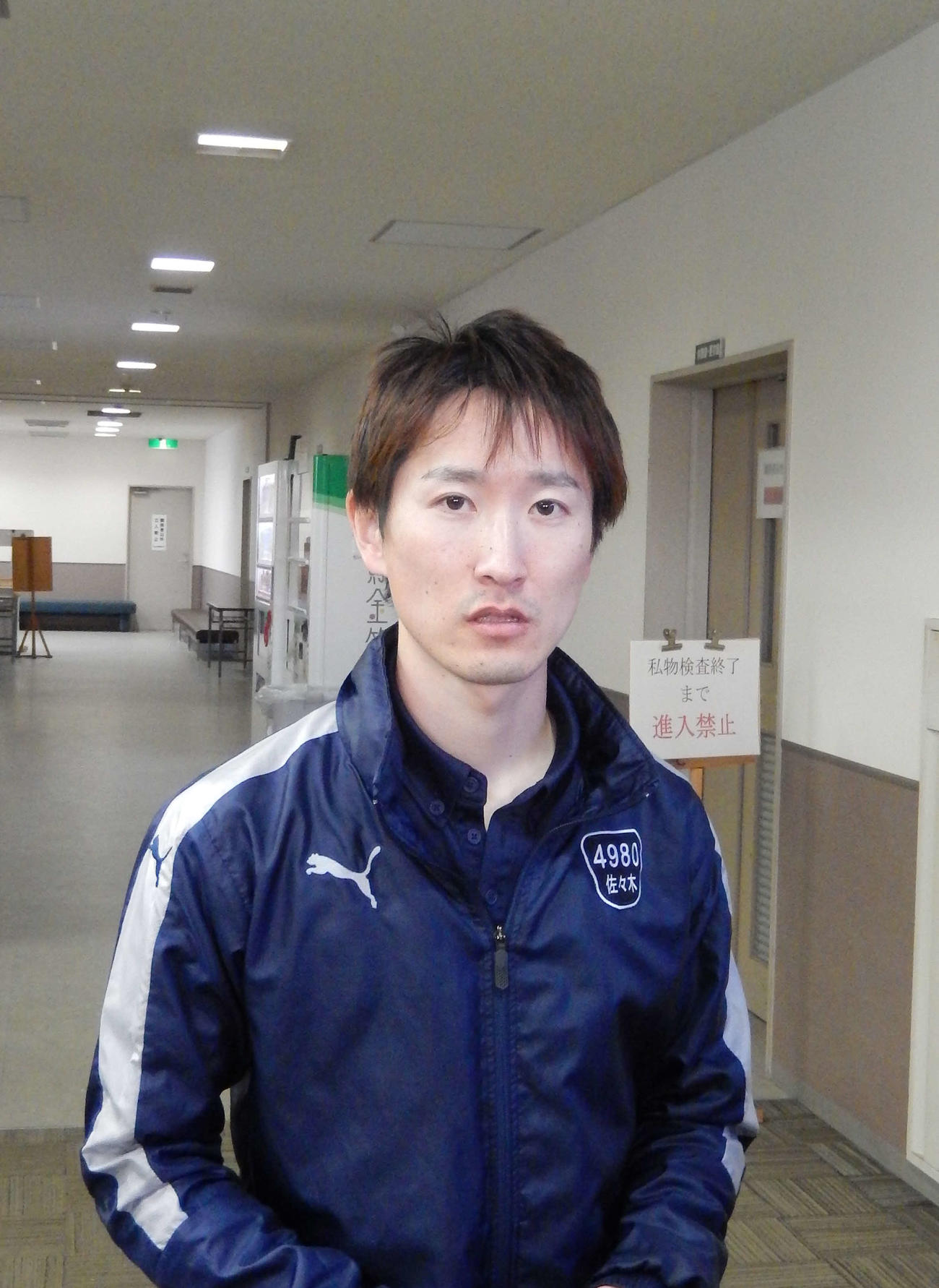 佐々木完太が気を引き締めて優勝戦に臨む