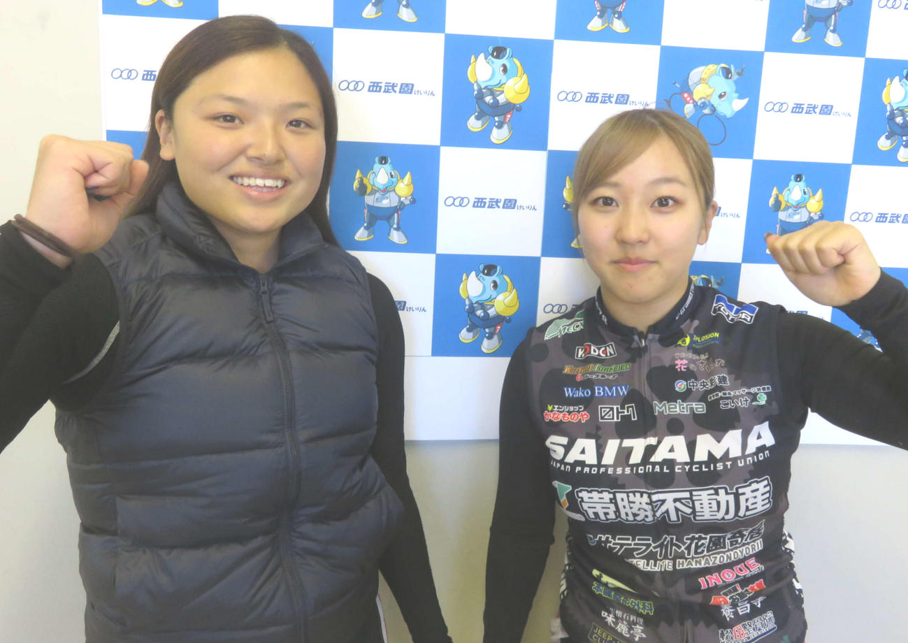 決勝へ進出した西脇美唯奈（左）と飯田風音の120期コンビ