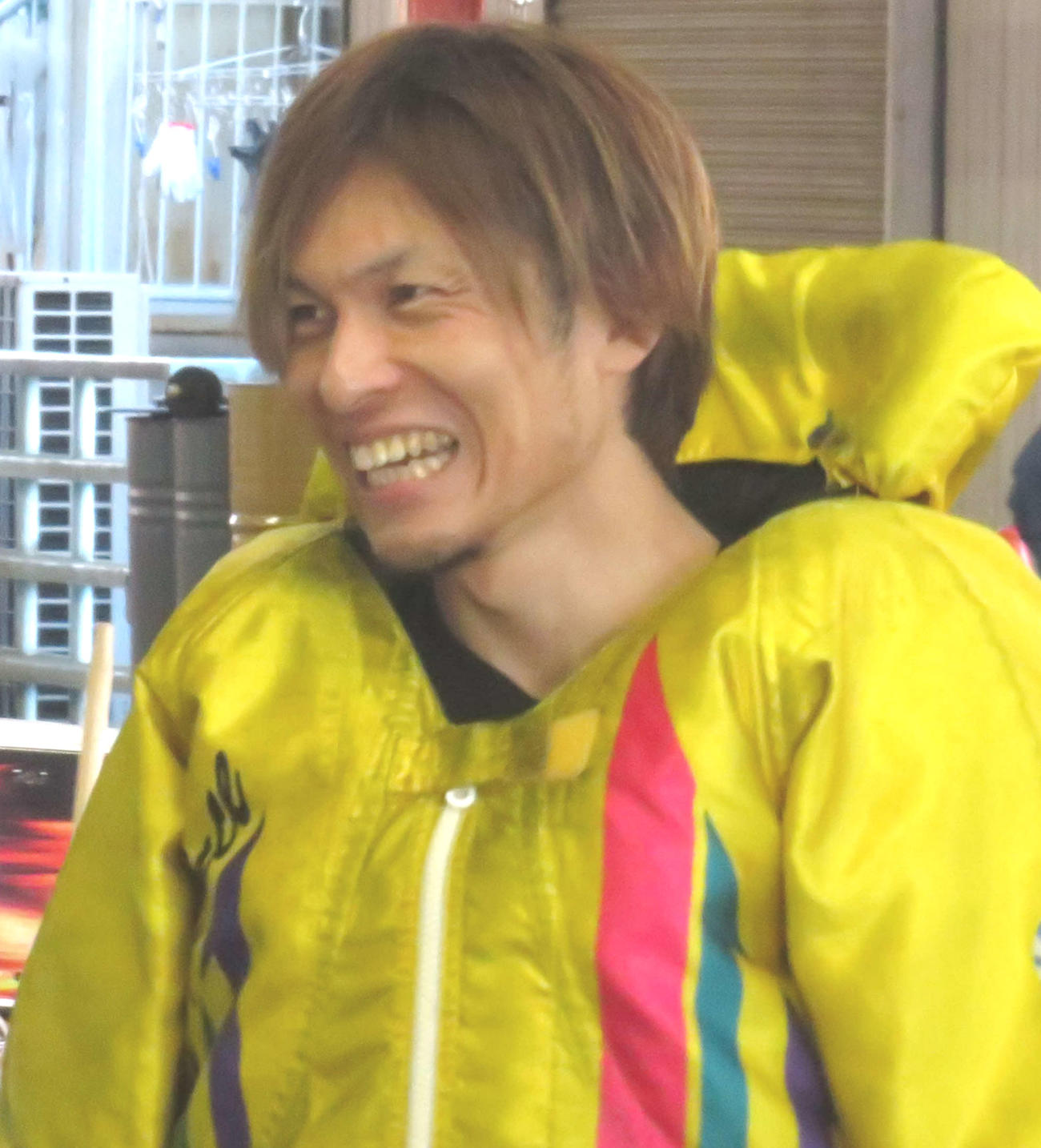 久しぶりの1着を喜ぶ佐竹友樹