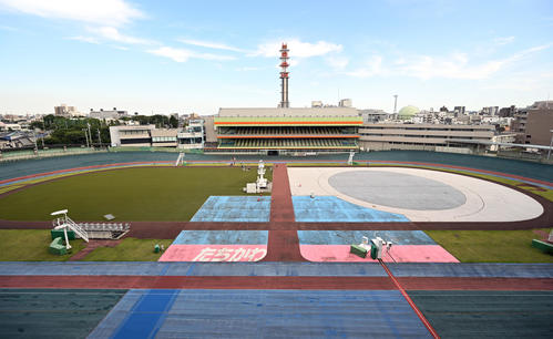 KEIRINグランプリ2023を開催する立川競輪場（2023年7月6日撮影）
