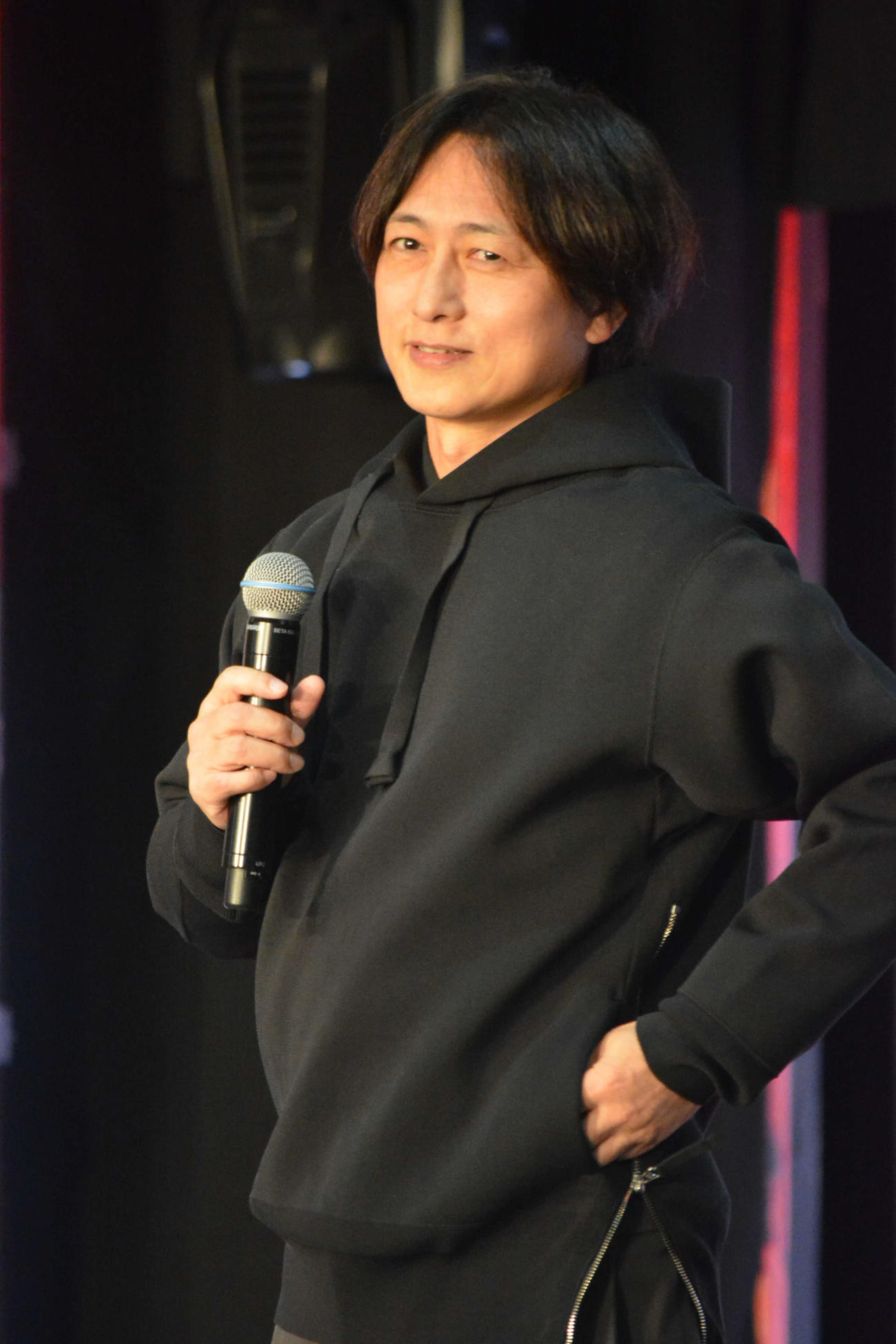 元ボートレーサーの山崎智也さんが住之江ボートでトークショーを行った