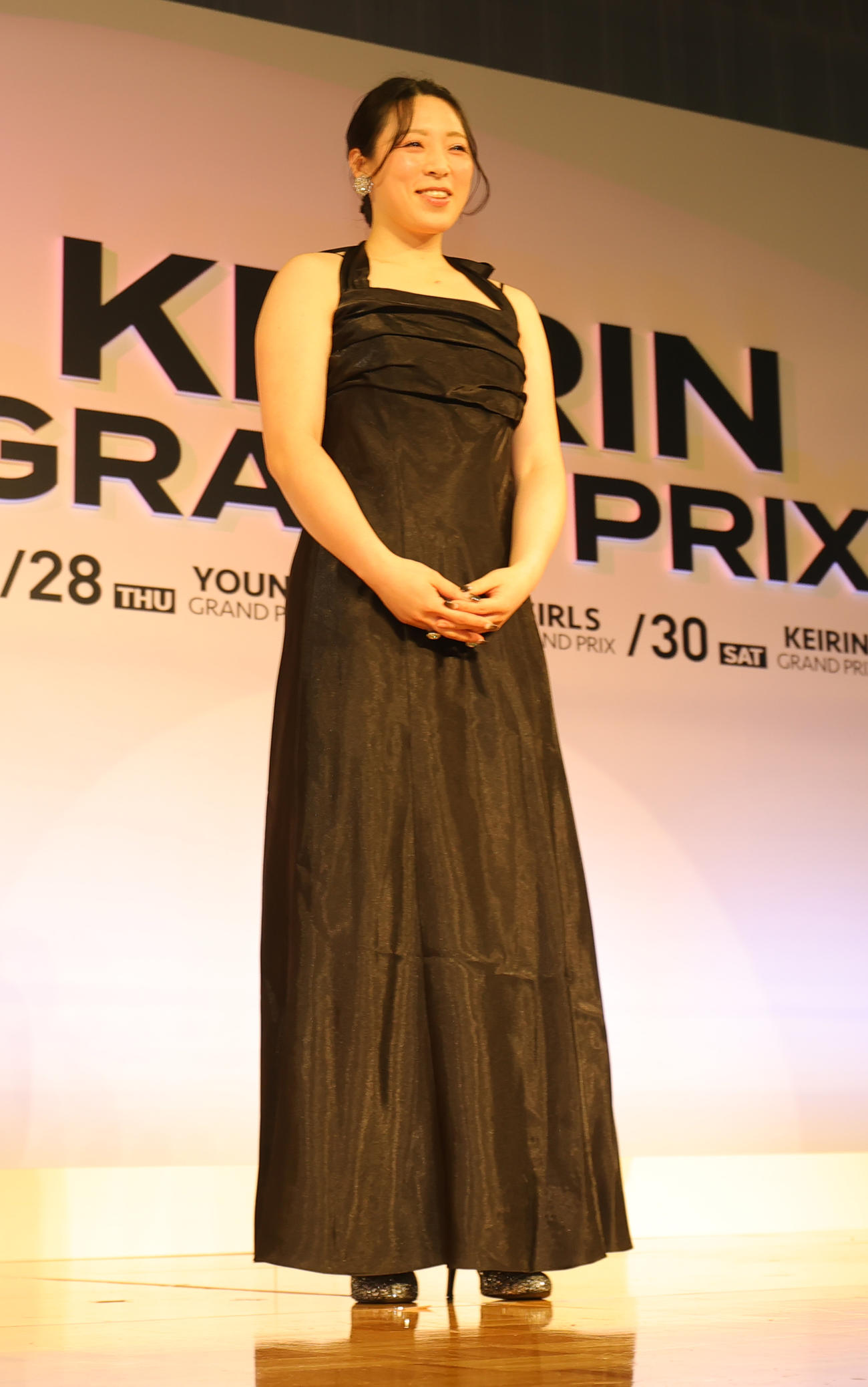 ガールズグランプリ2023の前夜祭に登場した児玉碧衣（撮影・野上伸悟）