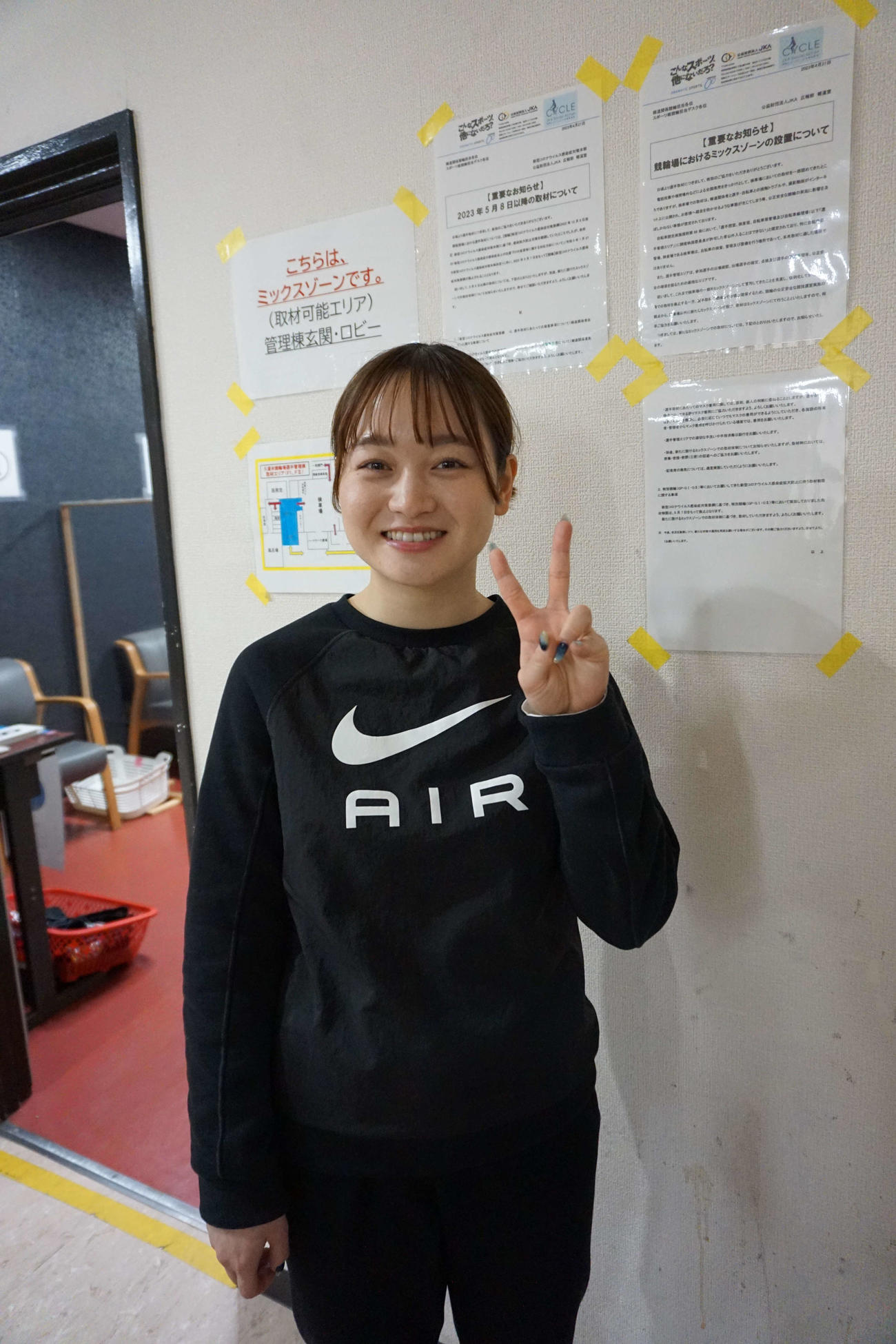 安東莉奈は位置取り巧みなレースを披露している