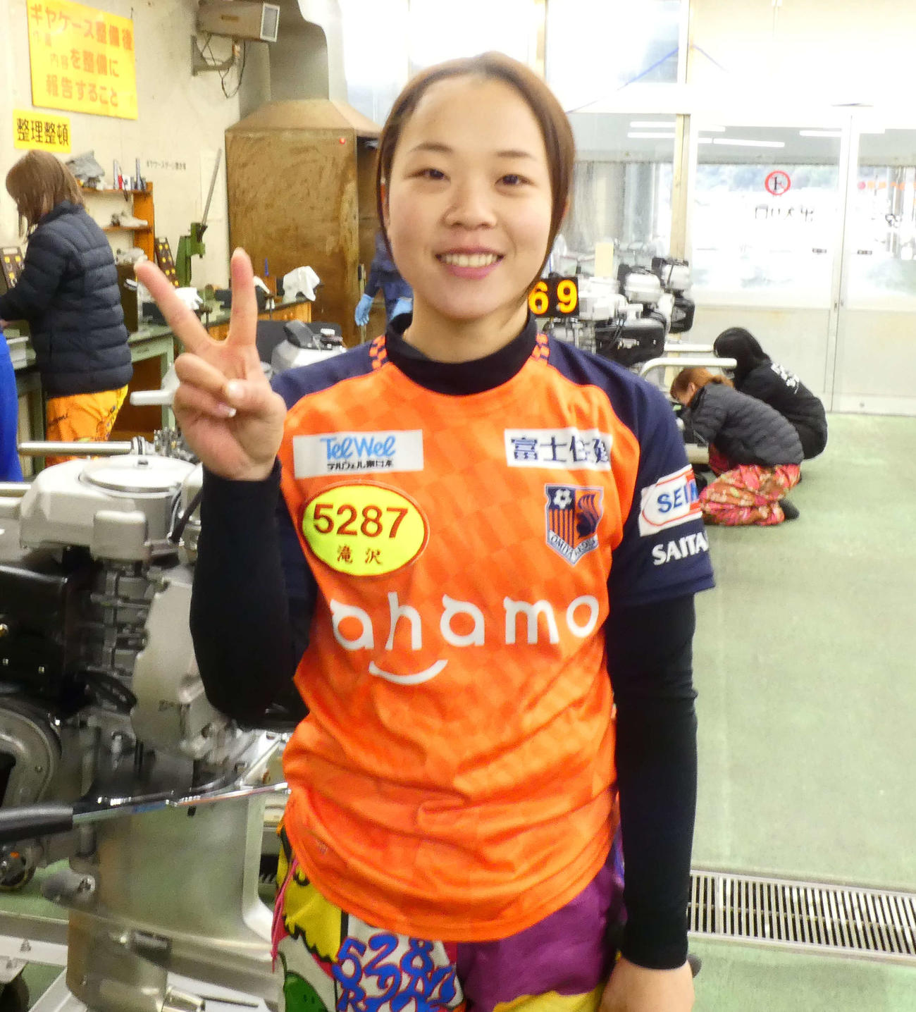 滝沢織寧の34号機は節一の伸び！　節間中にデビュー初勝利なるか？（撮影・前原一樹）