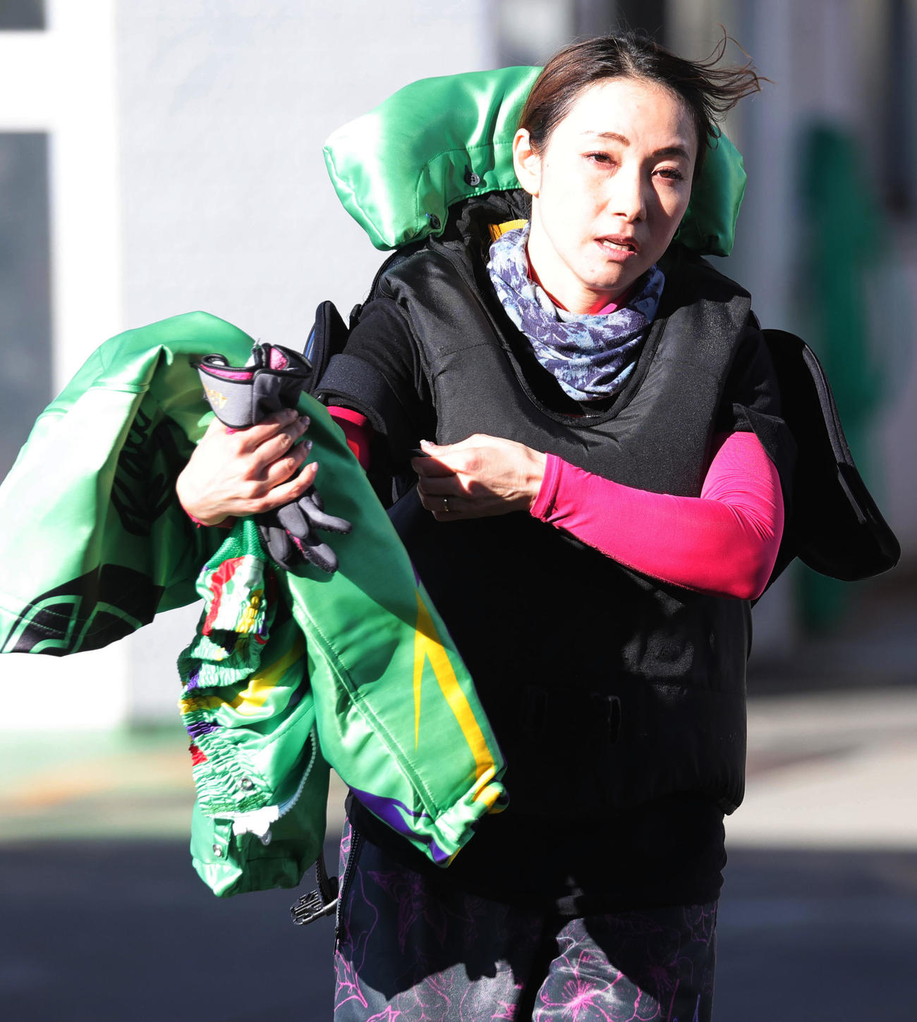 7Rで1着の魚谷香織（撮影・野上伸悟）