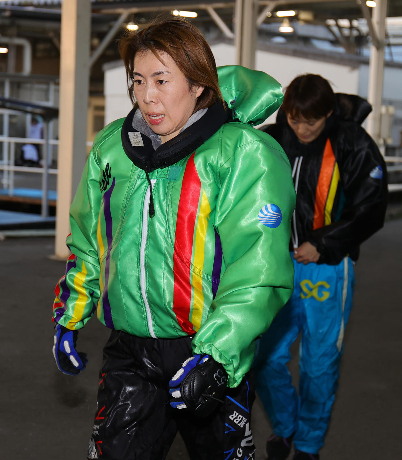 12Rを終え引き揚げる田口節子（撮影・野上伸悟）