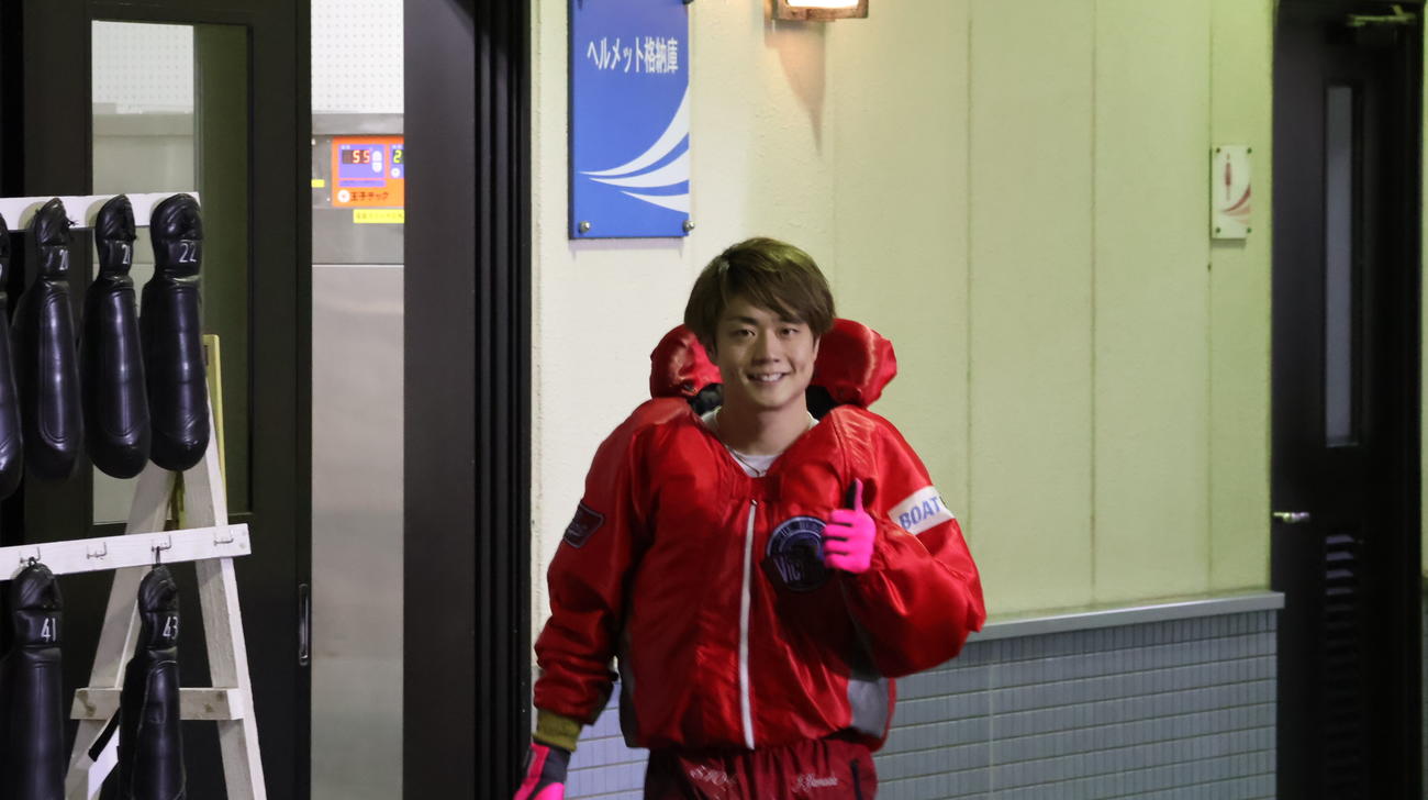 3年連続となった当地フレッシュルーキーの山田丈が準優9R、2着で優出を決めた