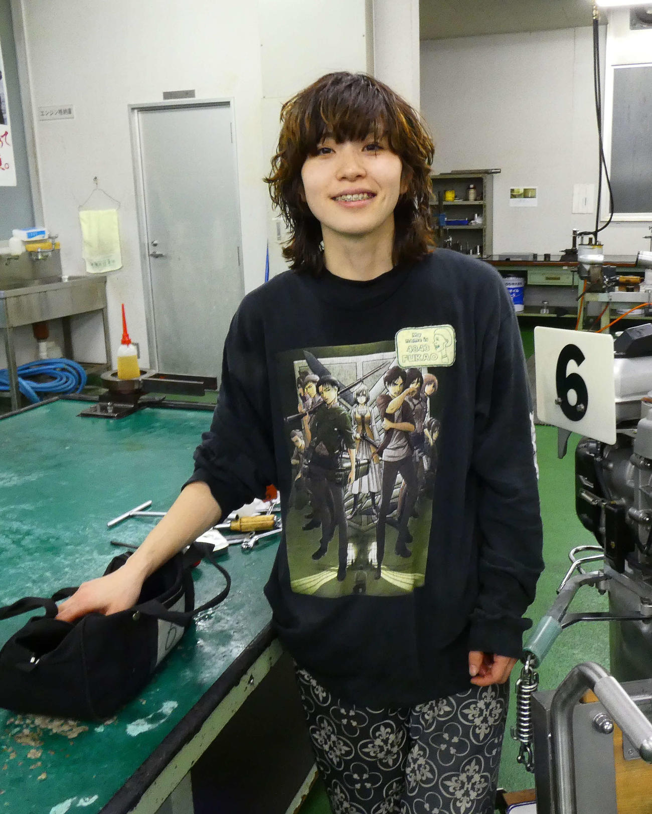 深尾巴恵の足は直線の気配がいい（撮影・前原一樹）