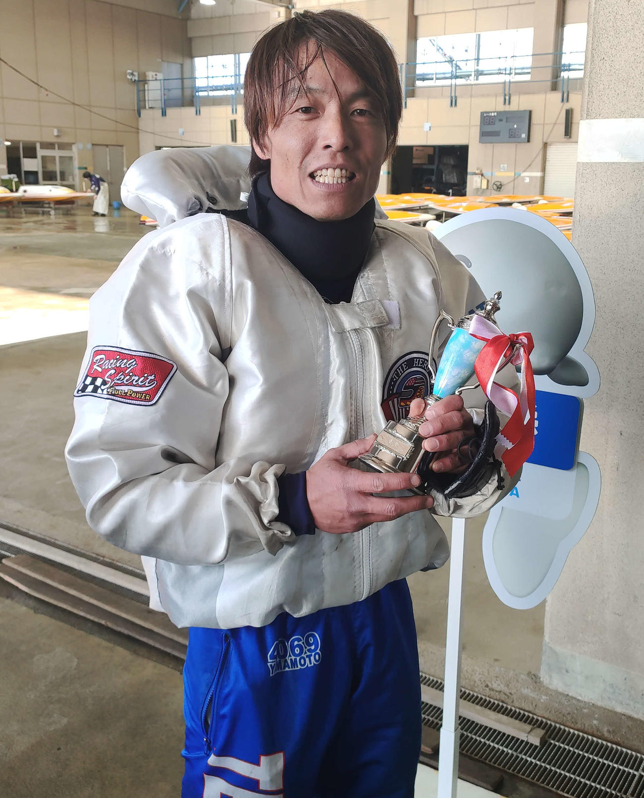 イン速攻で今年初Vを飾った山本修一（撮影・渕上知）