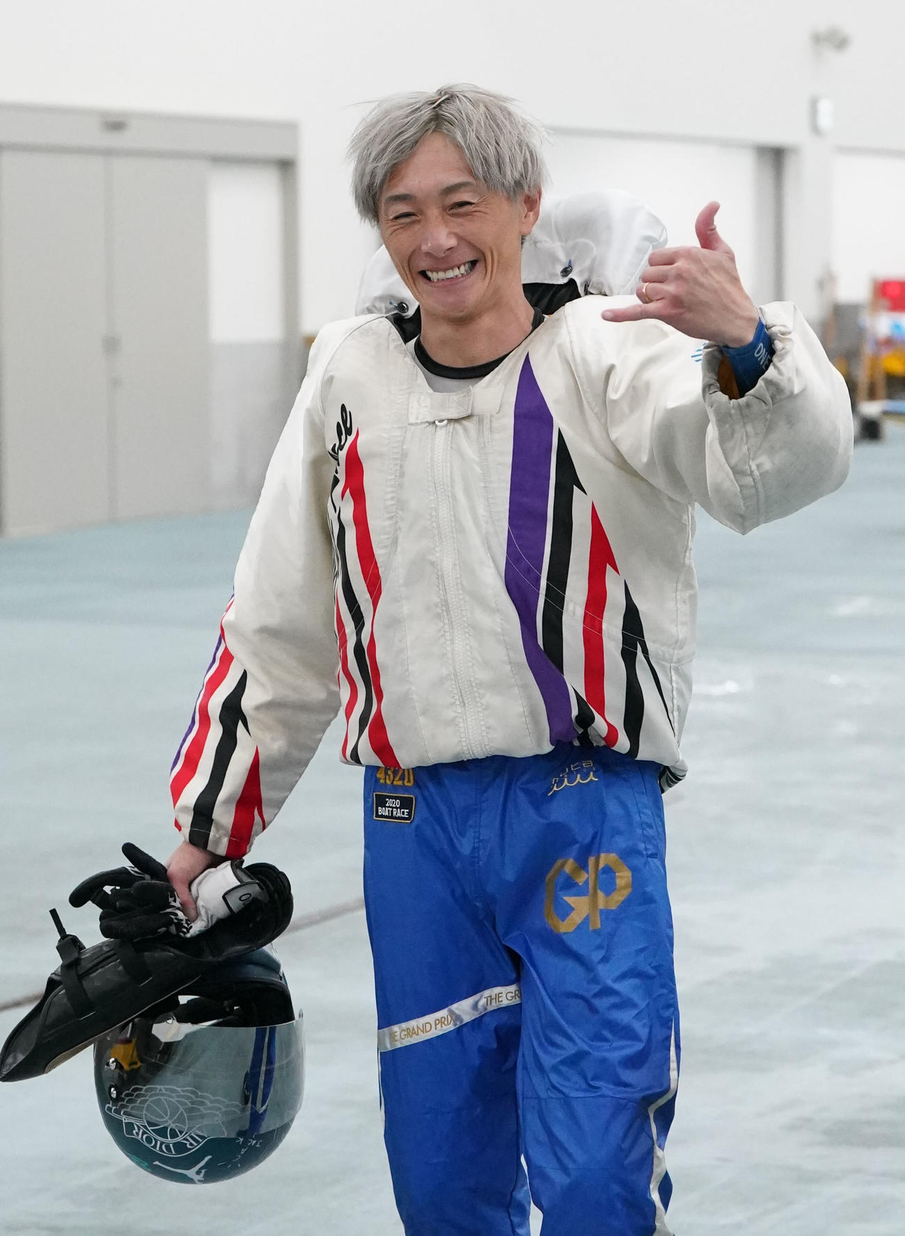ダービーのＳＧ復帰戦Ｖが印象的だった峰竜太が殊勲賞を獲得（撮影・森本幸一＝2023年10月28日、ボートレース蒲郡）