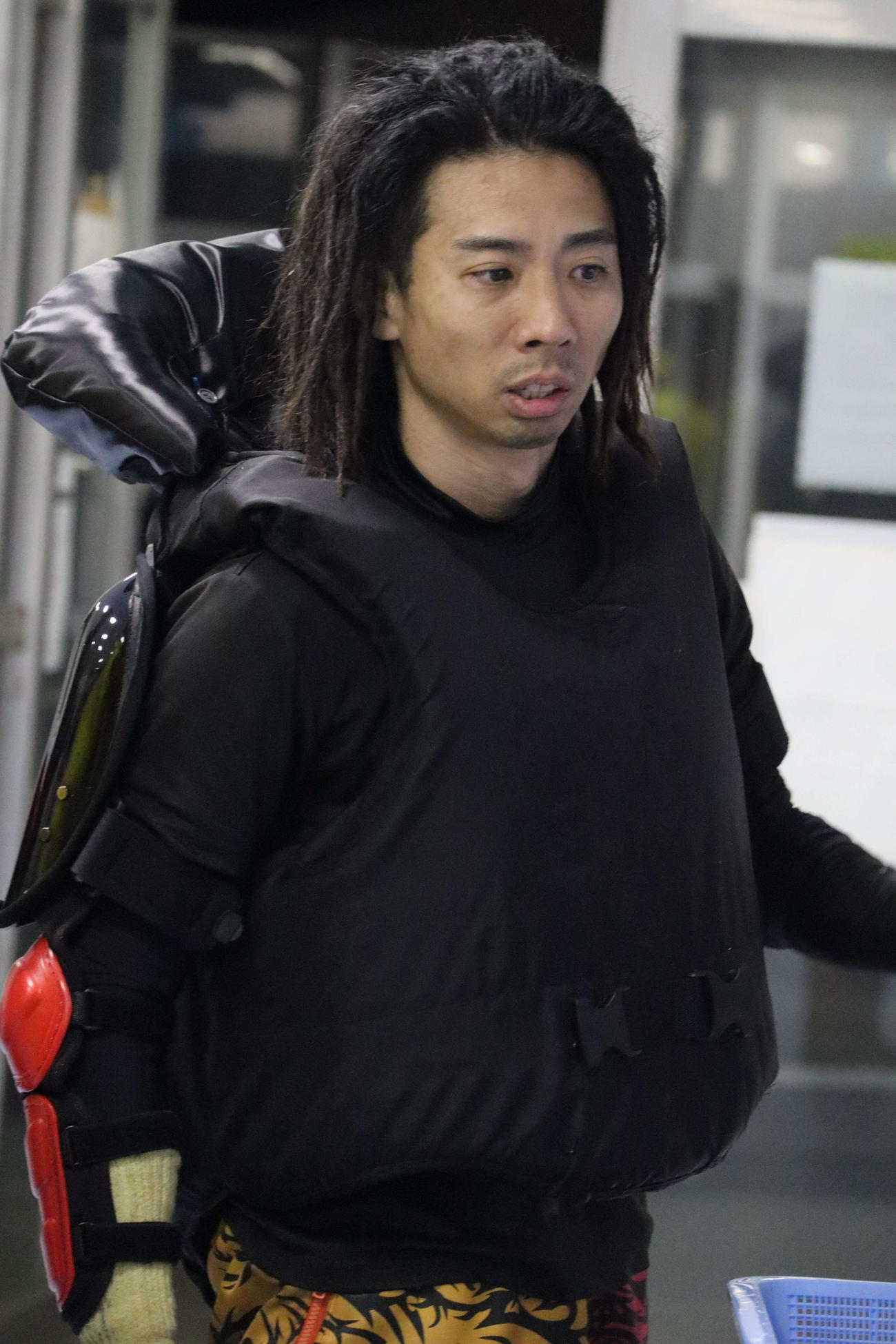 ドレッドヘアだった是沢孝宏＝2023年11月10日