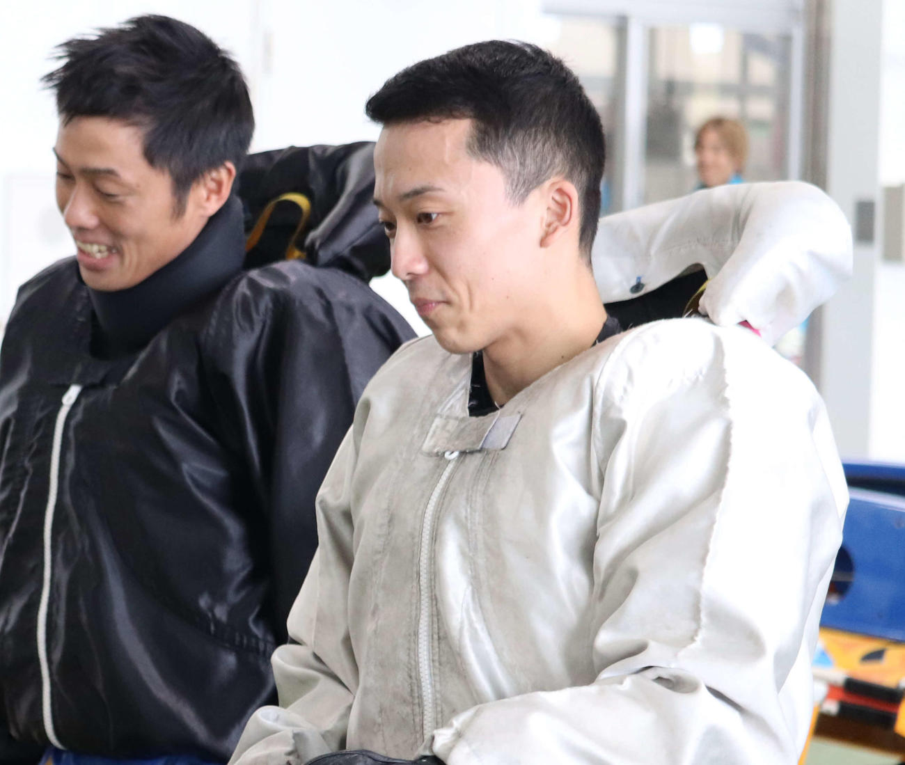宮之原輝紀（右）が、虎視眈々（たんたん）と優出のチャンスをうかがう