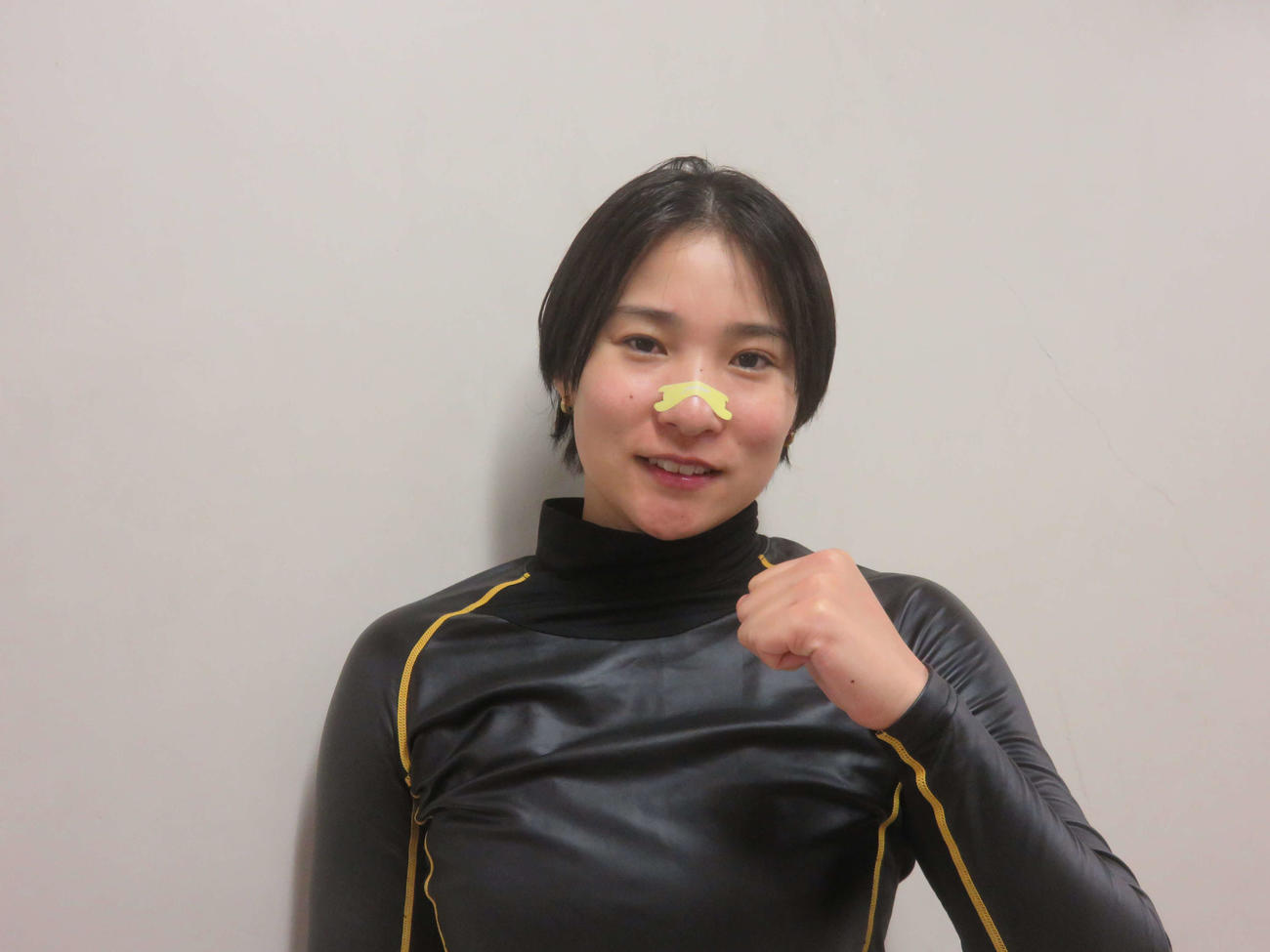 ラッキーガールの向井円はガッツポーズ