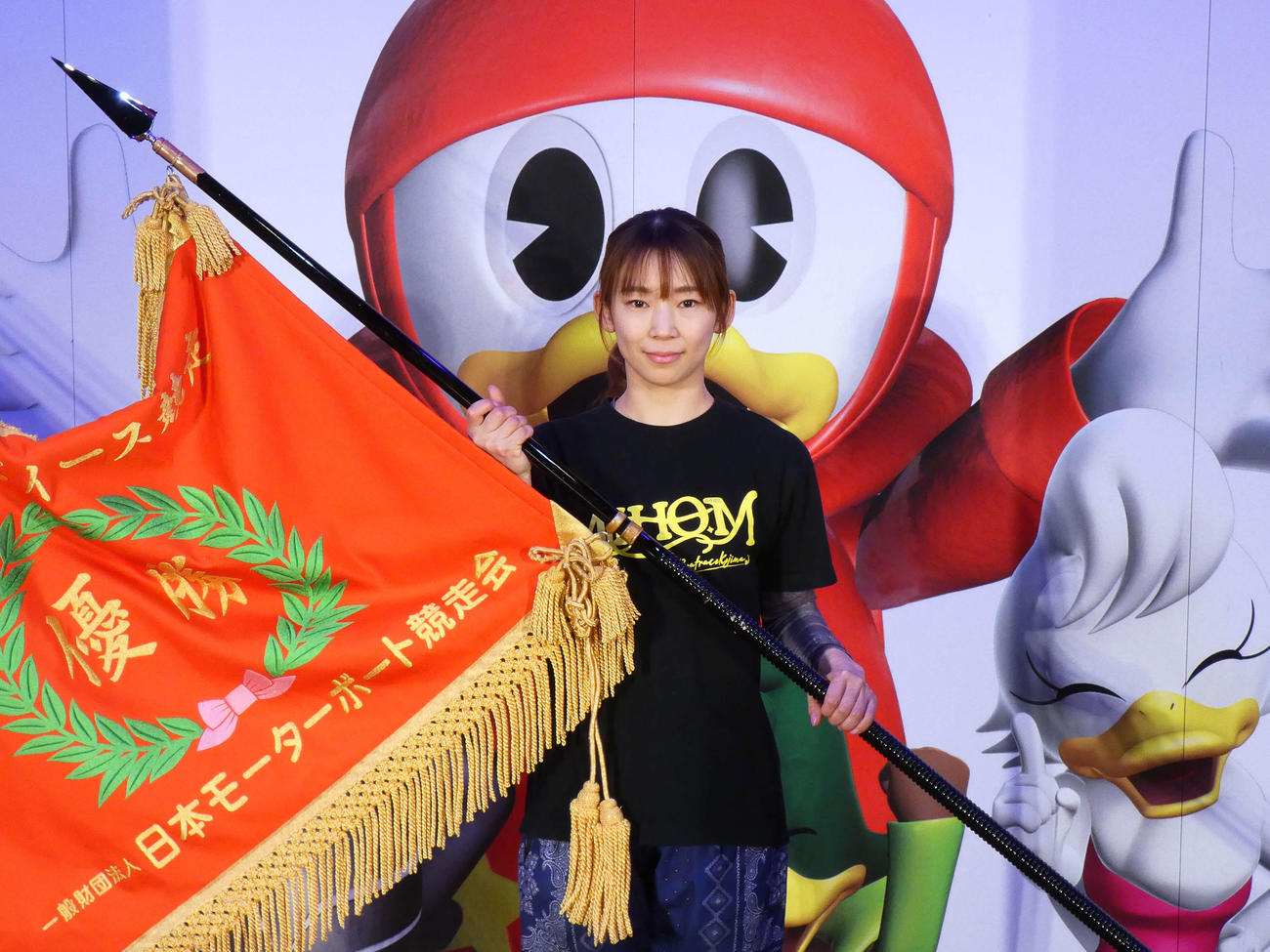 守屋美穂が文句なしのイン逃げで優勝した（撮影・前原一樹）