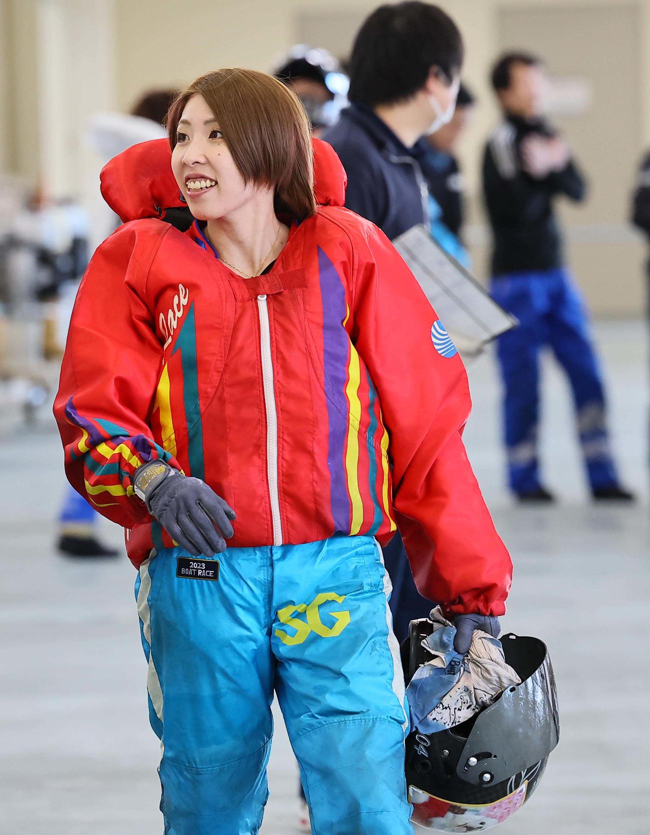 G1第69回東海地区選手権競走　3R、2着の4804高田ひかる（撮影・上田博志）