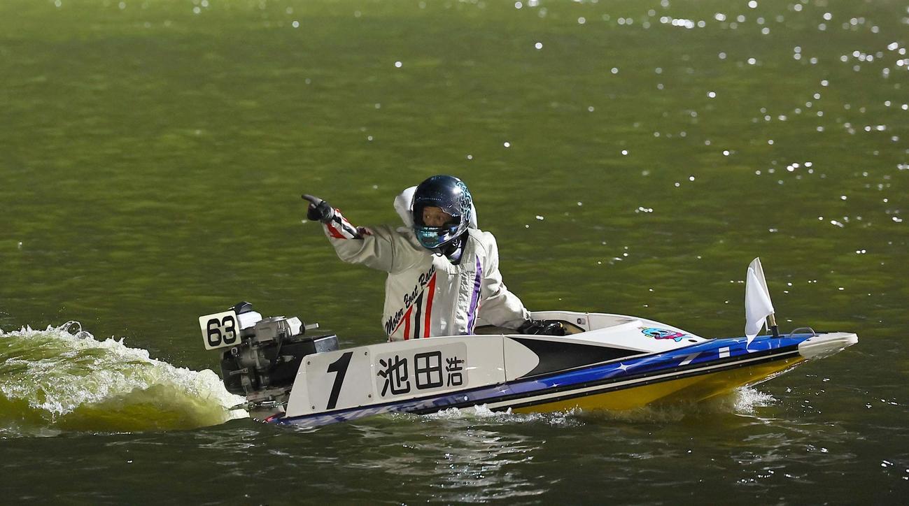 G1第69回東海地区選手権競走を優勝した池田浩二（撮影・上田博志）