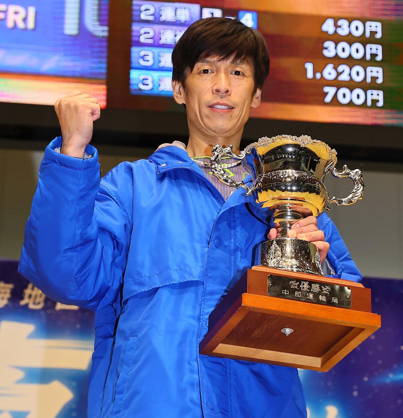 G1第69回東海地区選手権競走を制した池田浩二（撮影・上田博志）