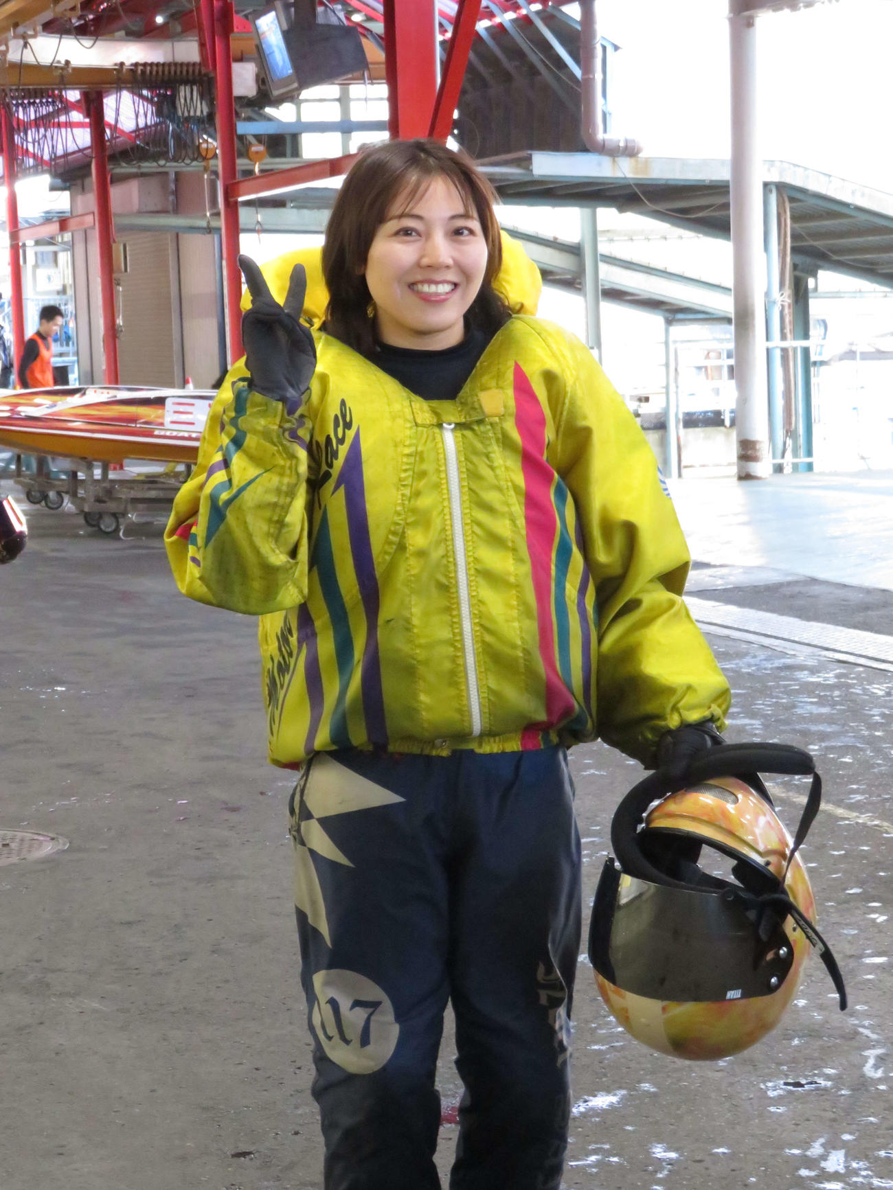 地元勢唯一の優出を決めた中田夕貴