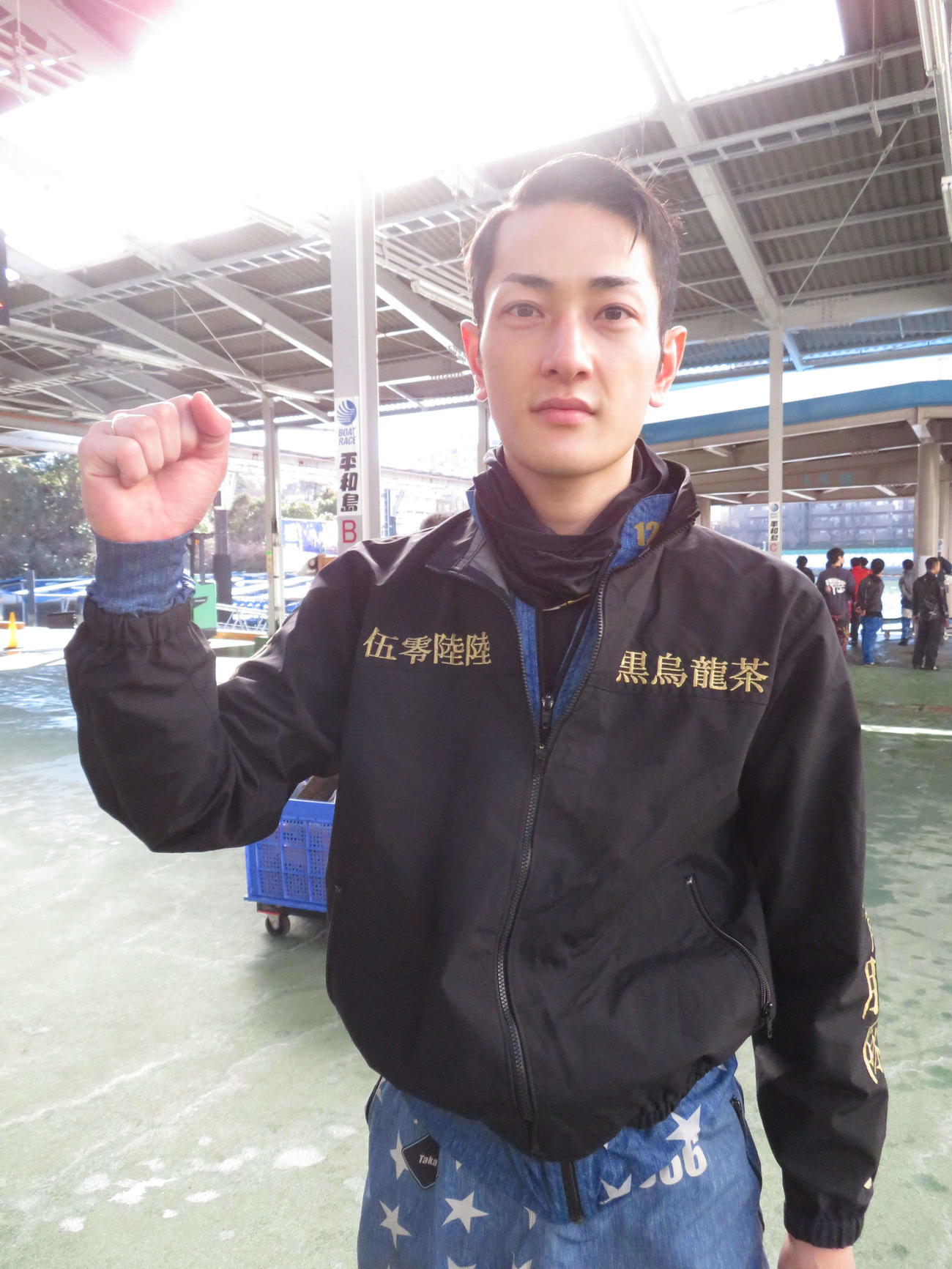 新ペラ調整に気合を入れる鈴木孝明
