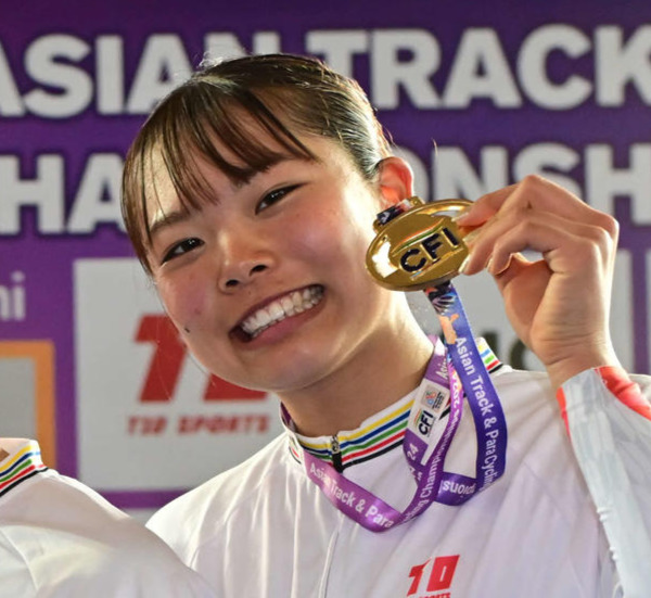 垣田真穂＝日本自転車競技連盟提供