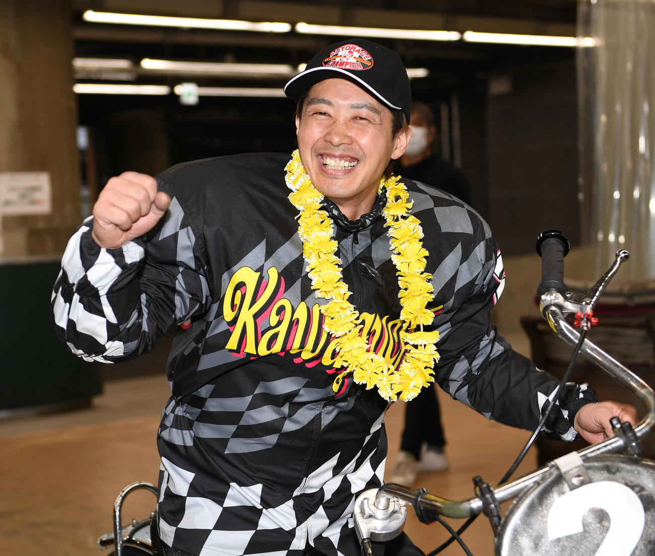 全日本選抜優勝戦を制した金子大輔は喜ぶ（撮影・柴田隆二）