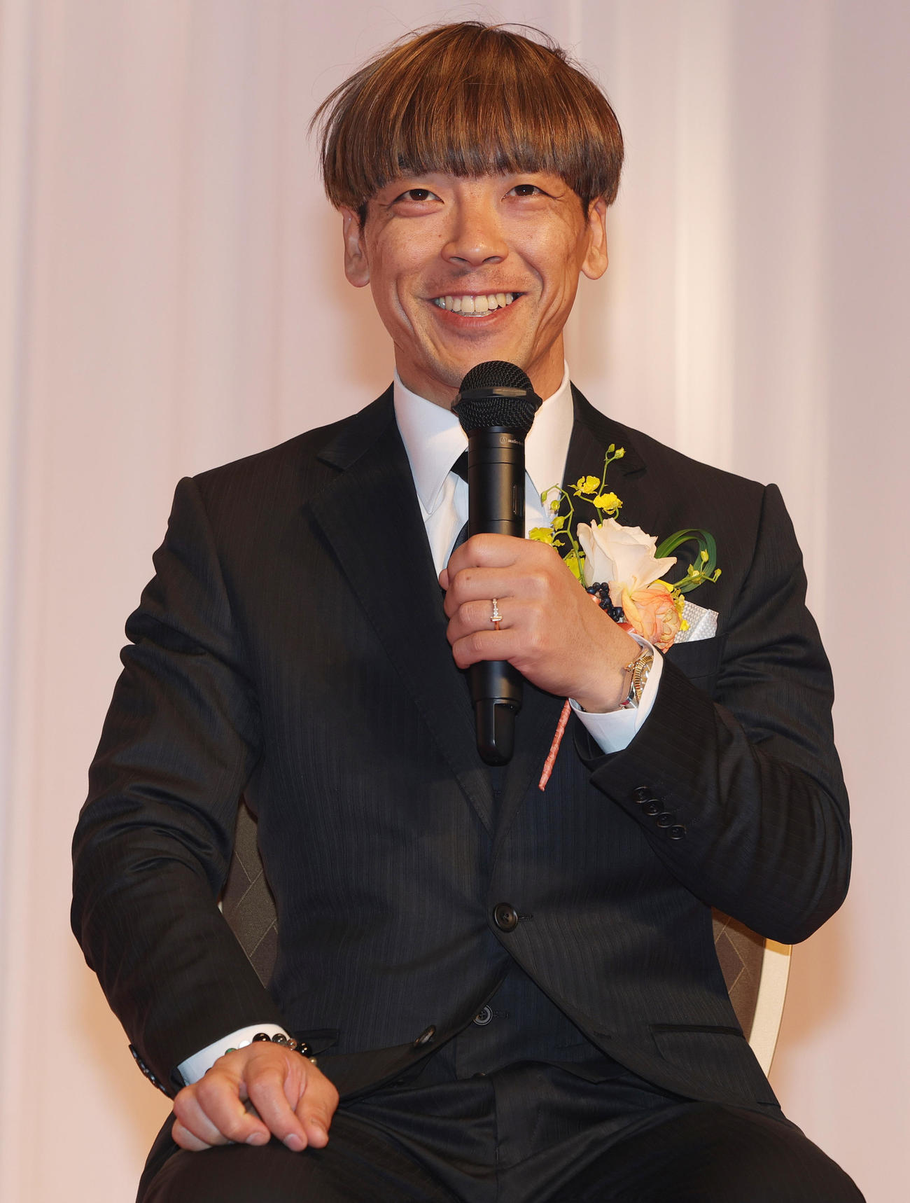 最優秀選手賞の青山周平（撮影・野上伸悟）